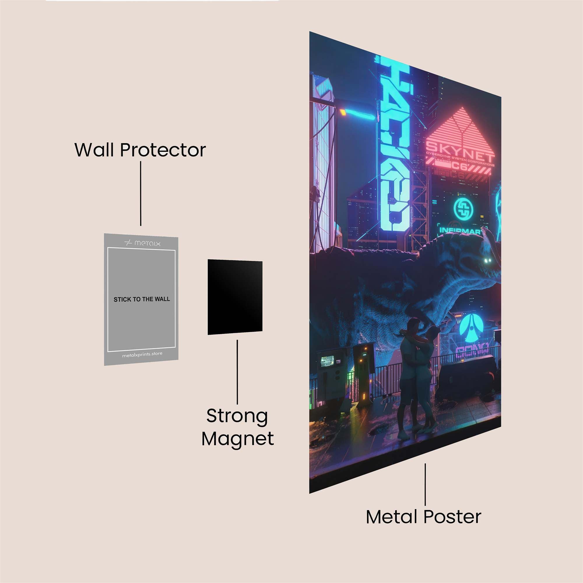 Neon Encounter Safe Wall Magnetic / M