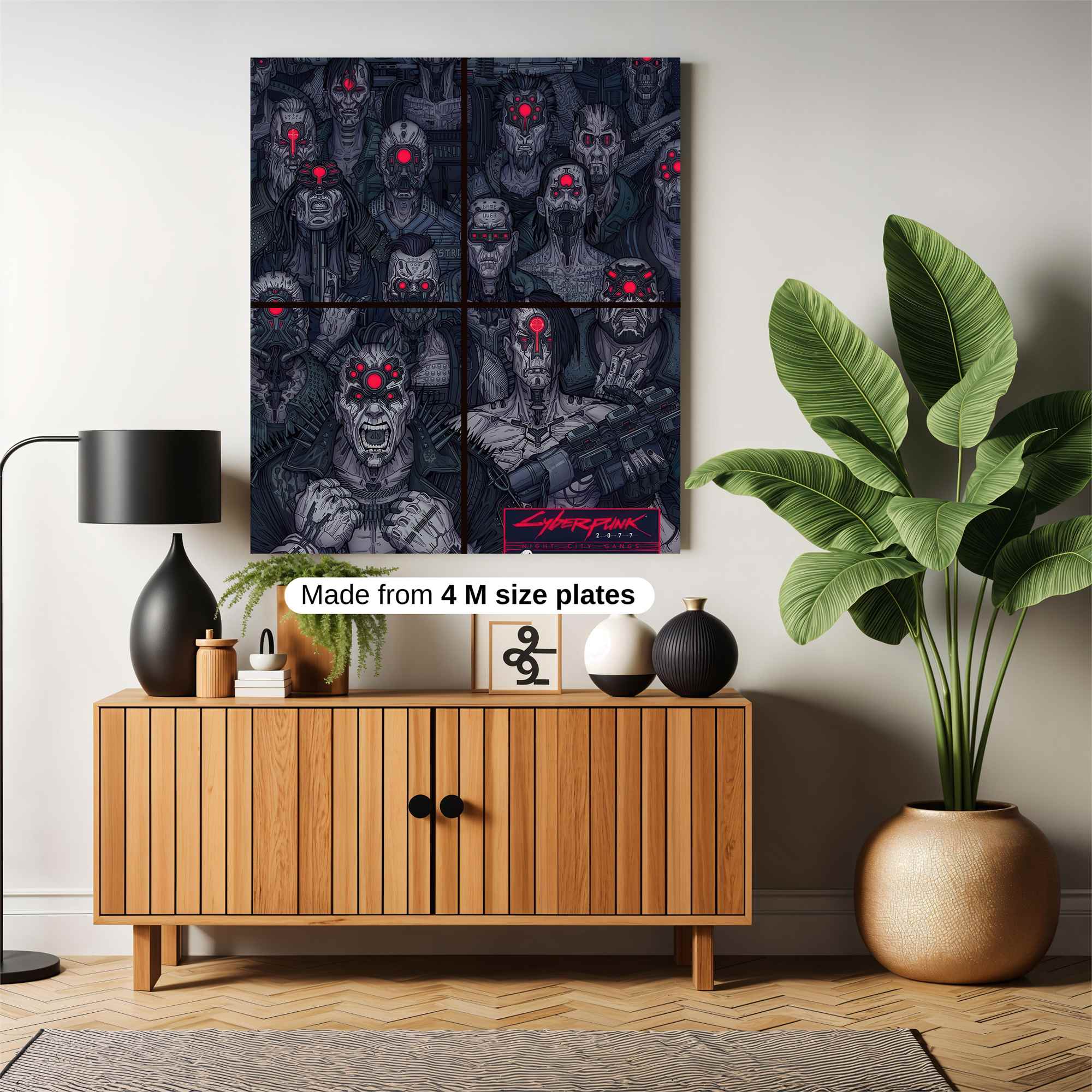 Cyberpunk Dystopia Safe Wall Magnetic / M