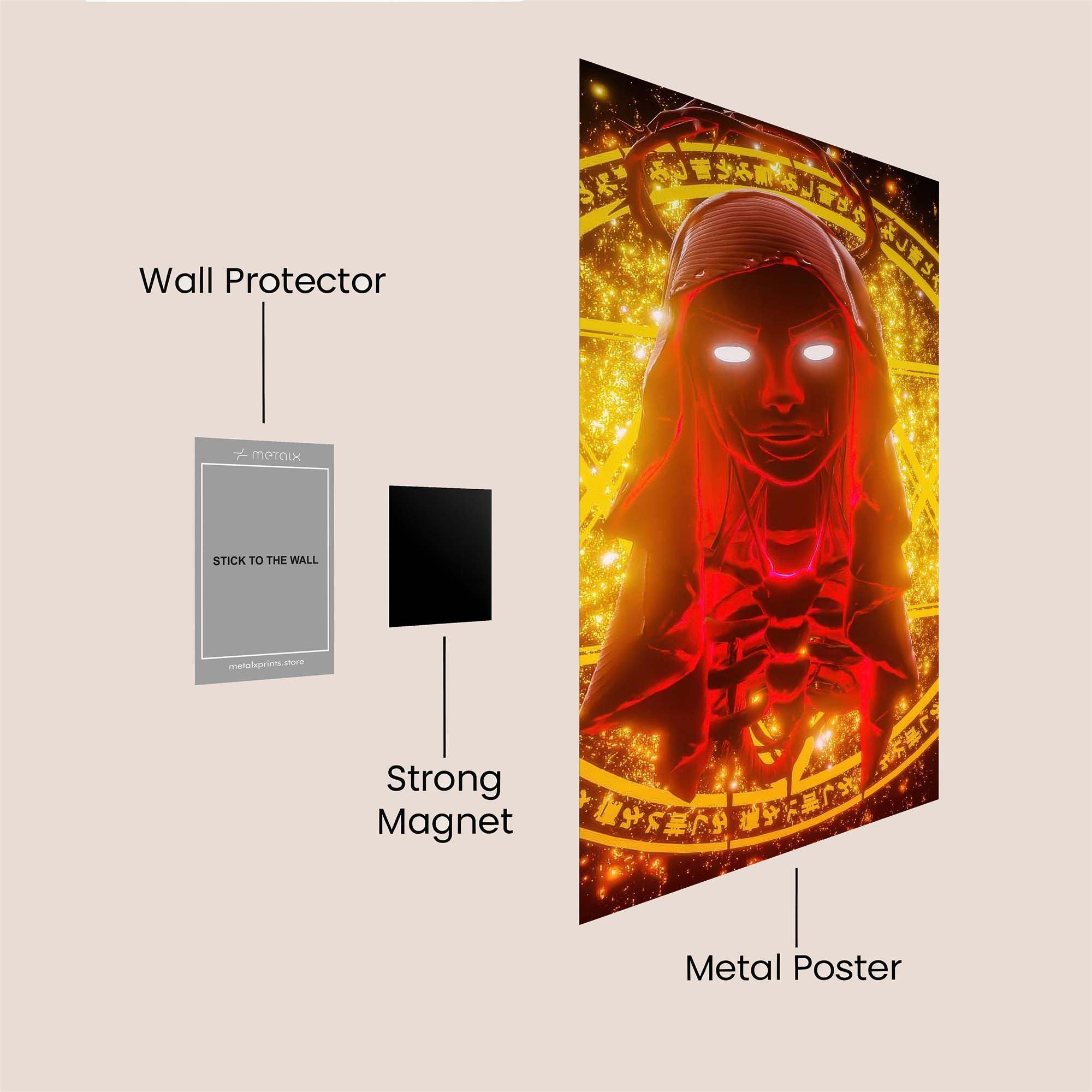 Enigmatic Radiance Safe Wall Magnetic / M