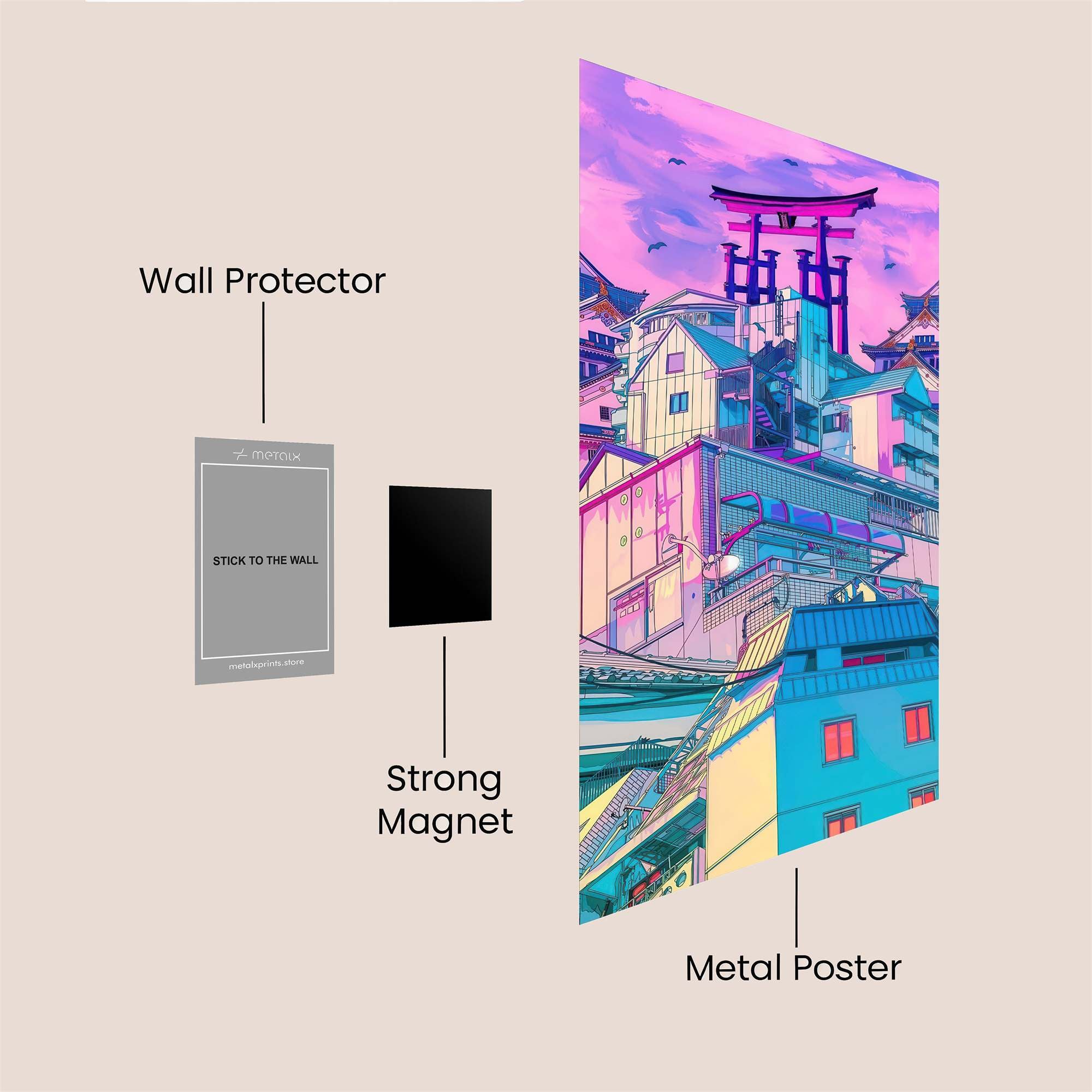 Neon Harmony Safe Wall Magnetic / M
