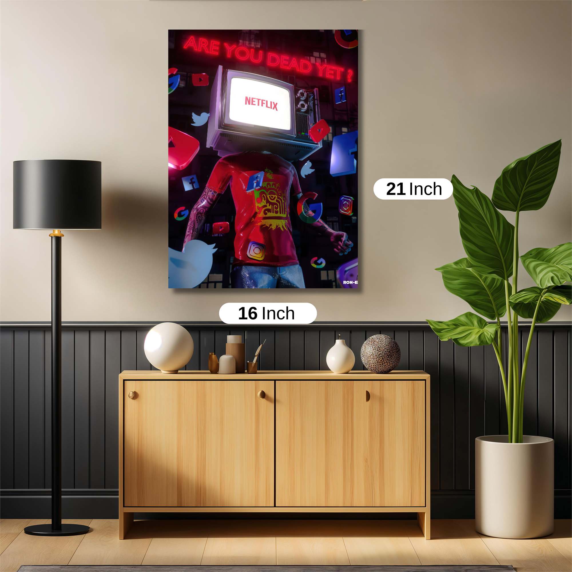 Screen Saturation Safe Wall Magnetic / M