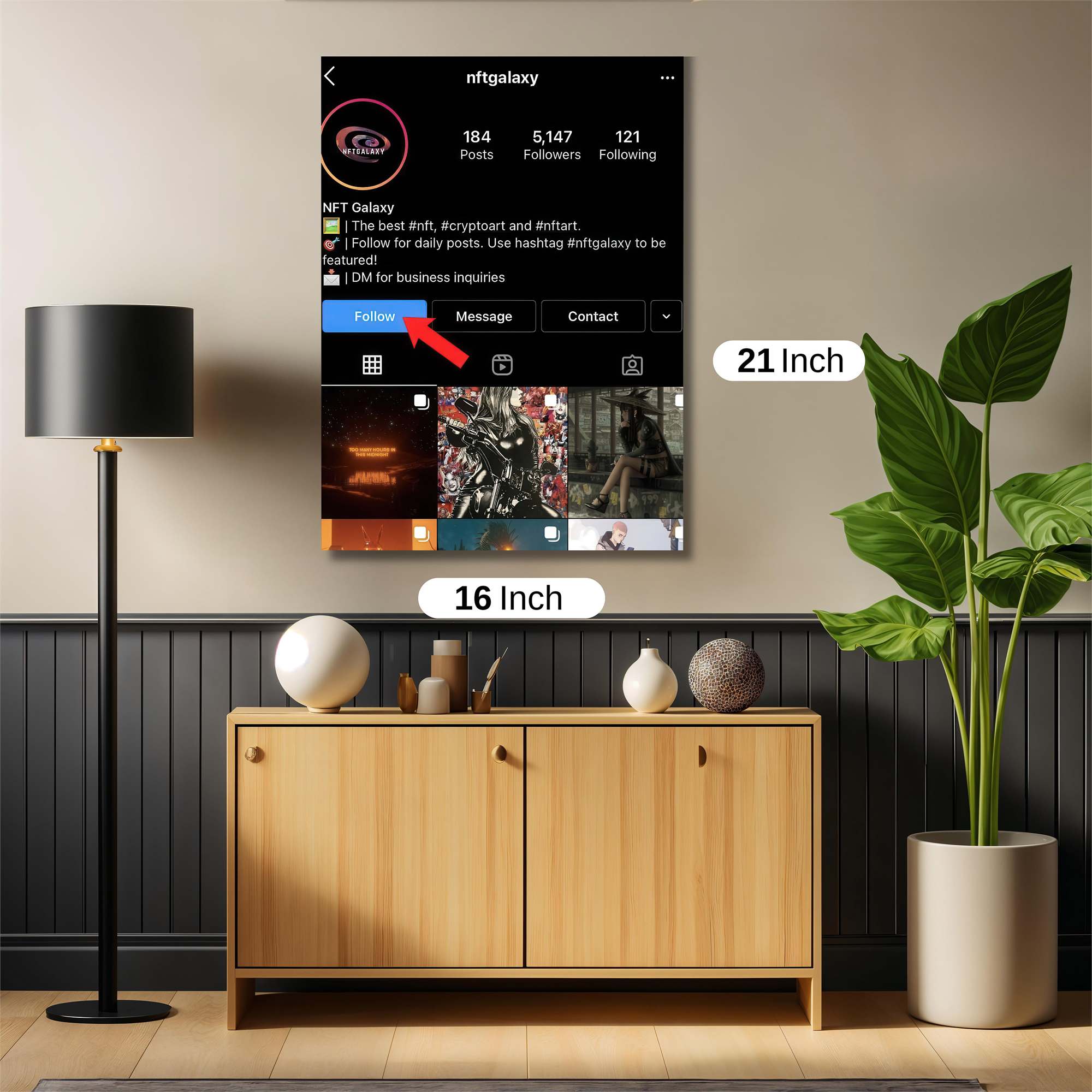 Neon Solitude Safe Wall Magnetic / M