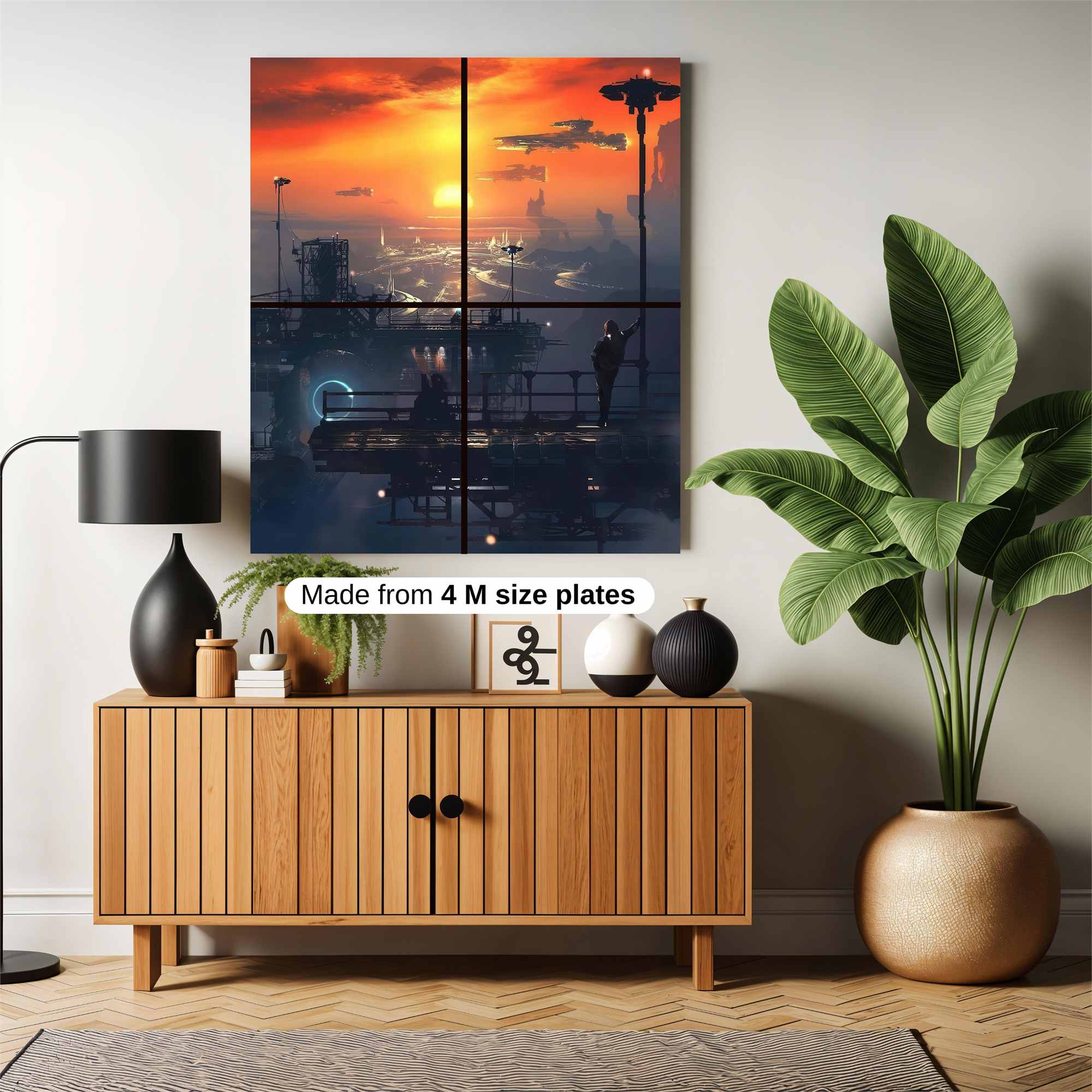 Futuristic Dusk Safe Wall Magnetic / M