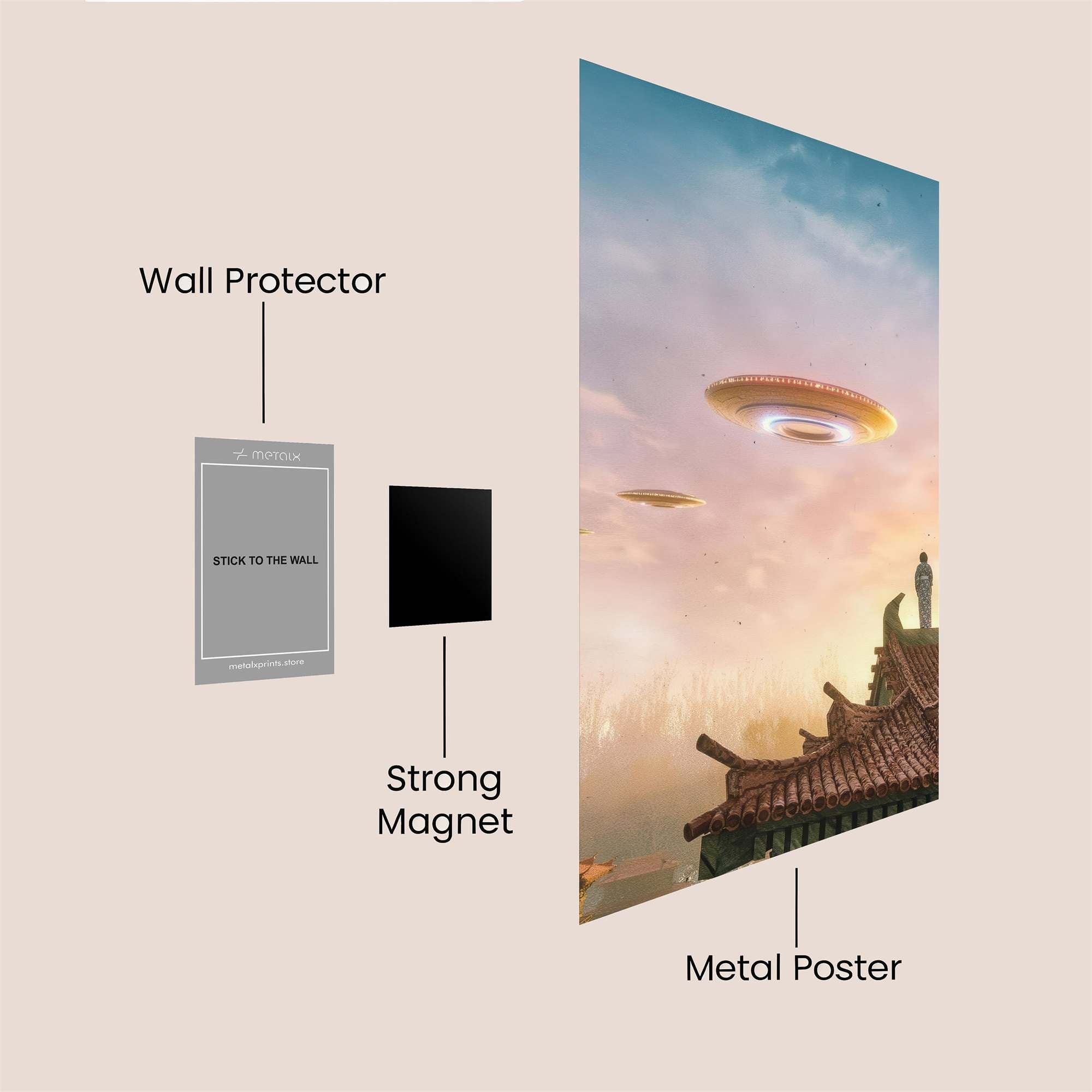 Skyward Tranquility Safe Wall Magnetic / M