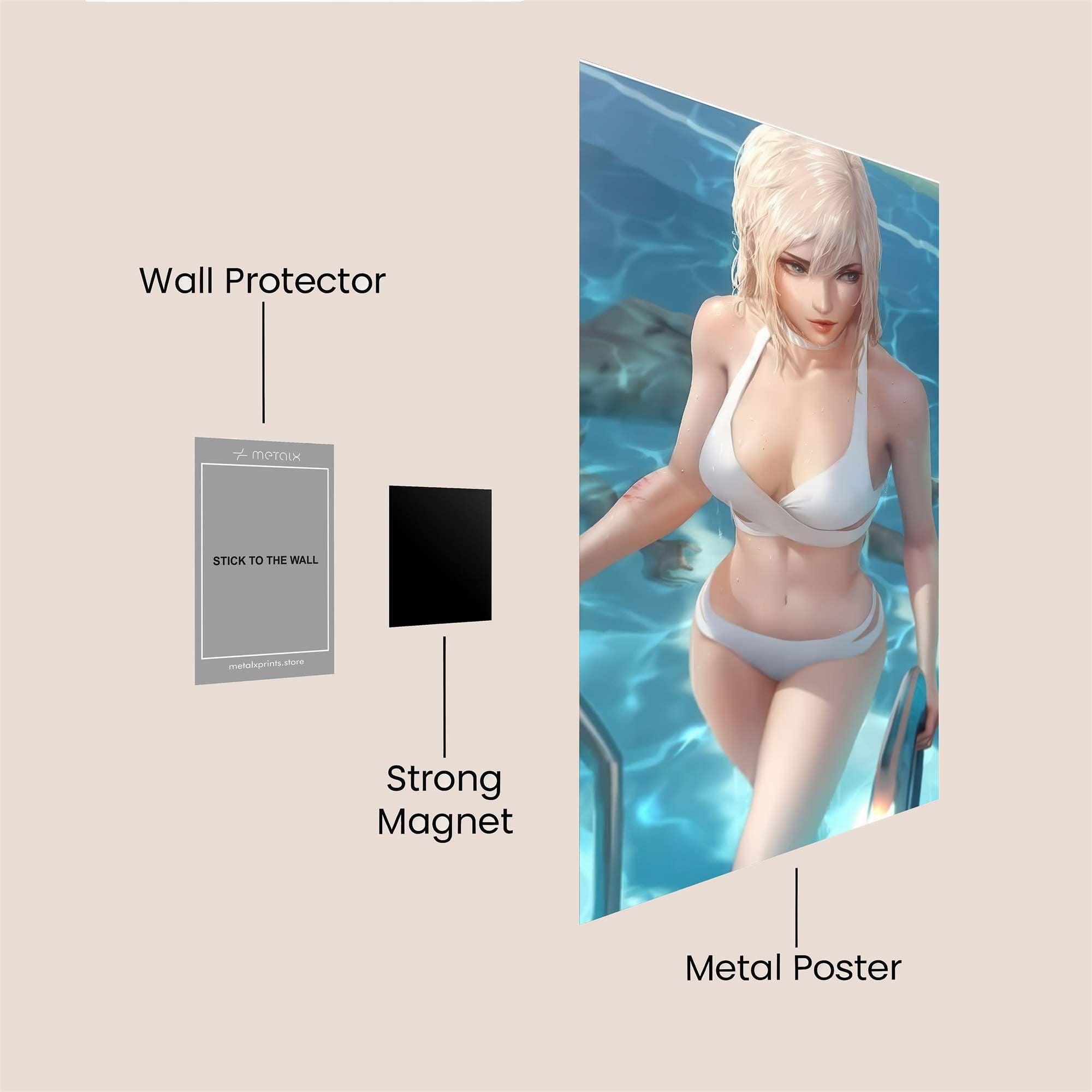 Aqua Allure Safe Wall Magnetic / M