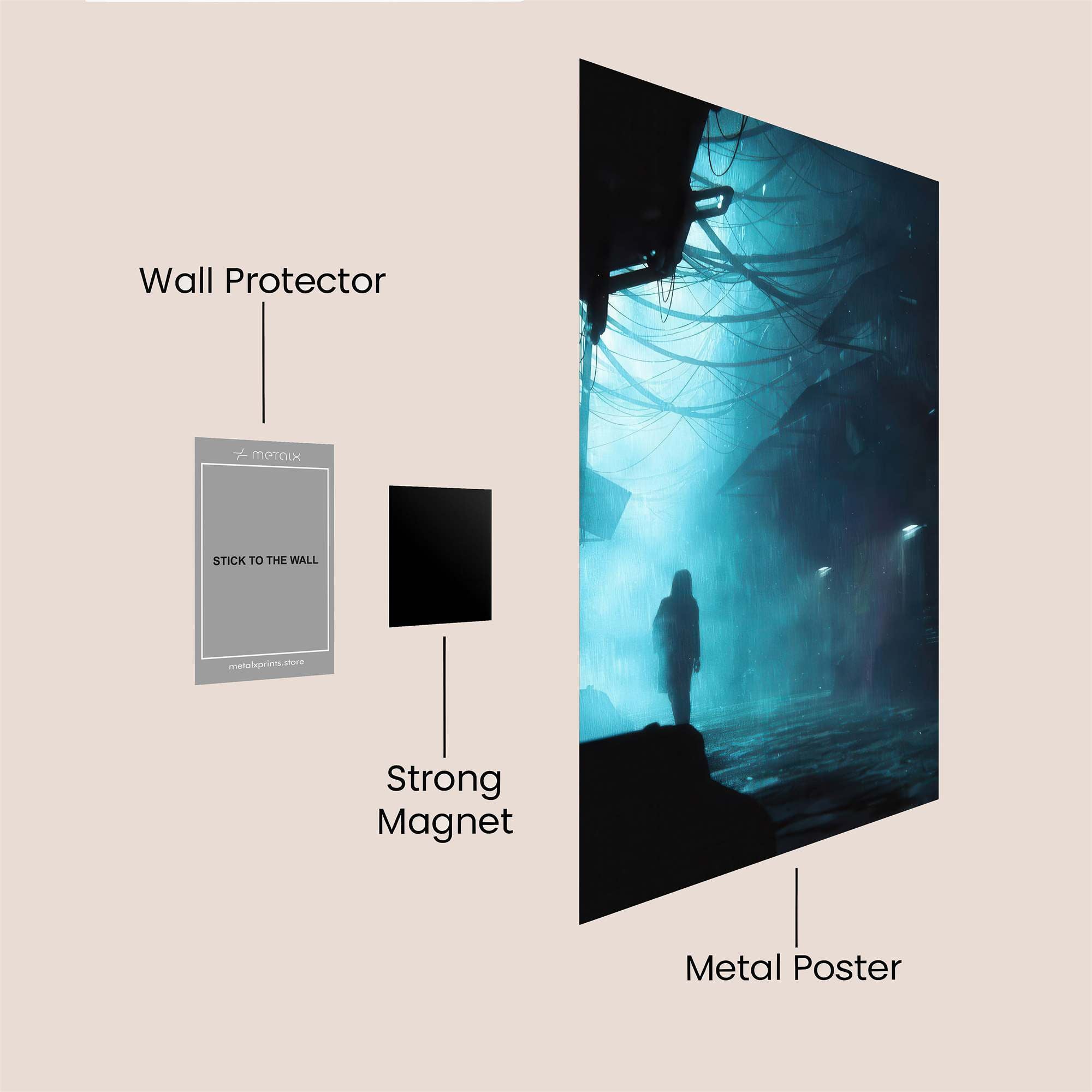 Silhouette Mystery Safe Wall Magnetic / M