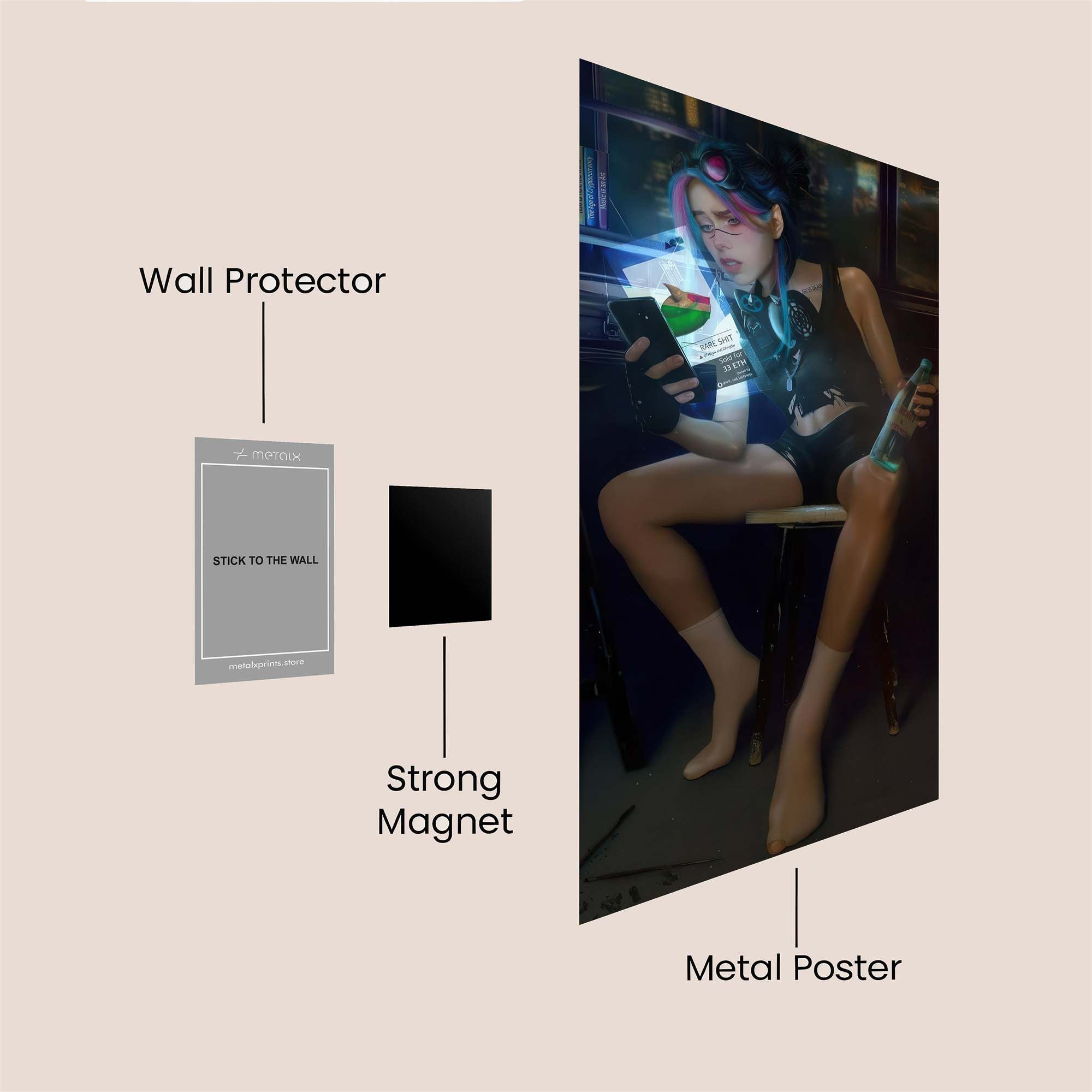 Techno Chill Safe Wall Magnetic / M