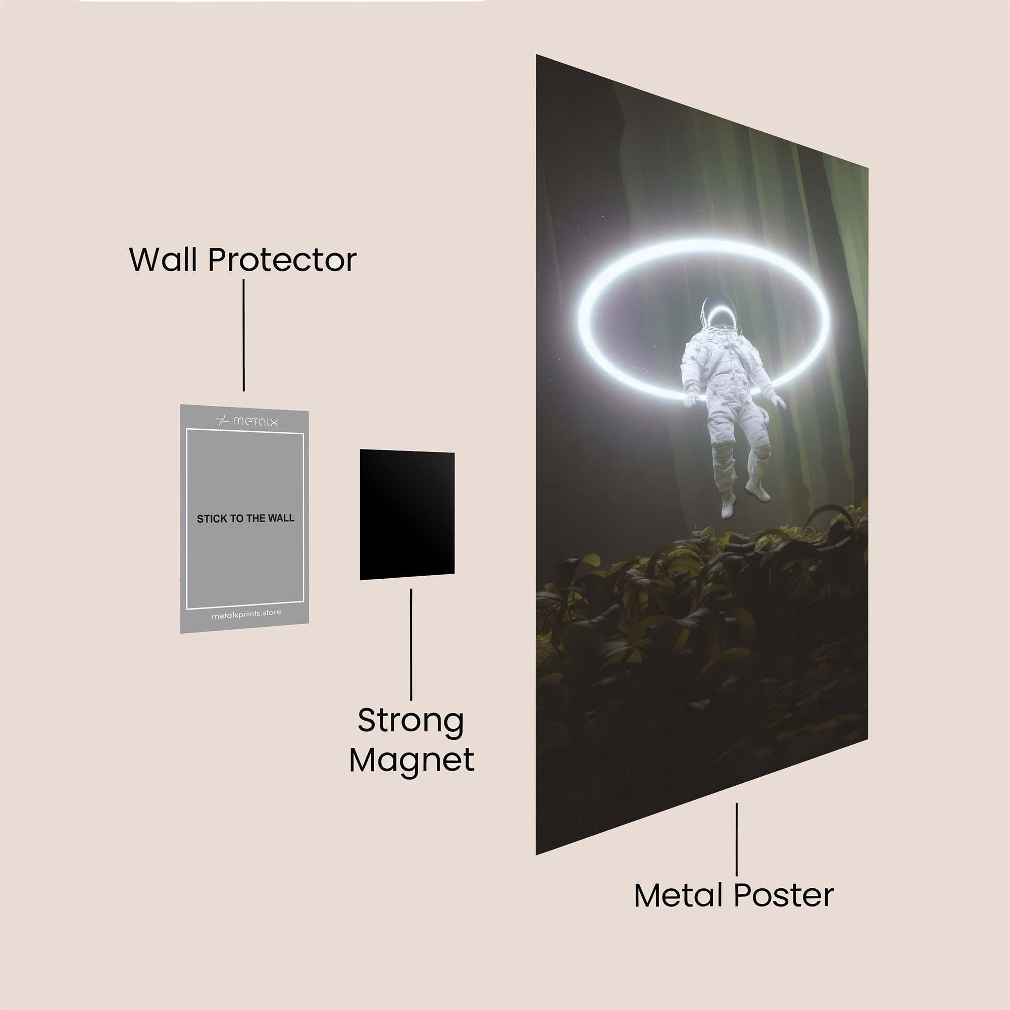 Astronaut's Ascension Safe Wall Magnetic / M