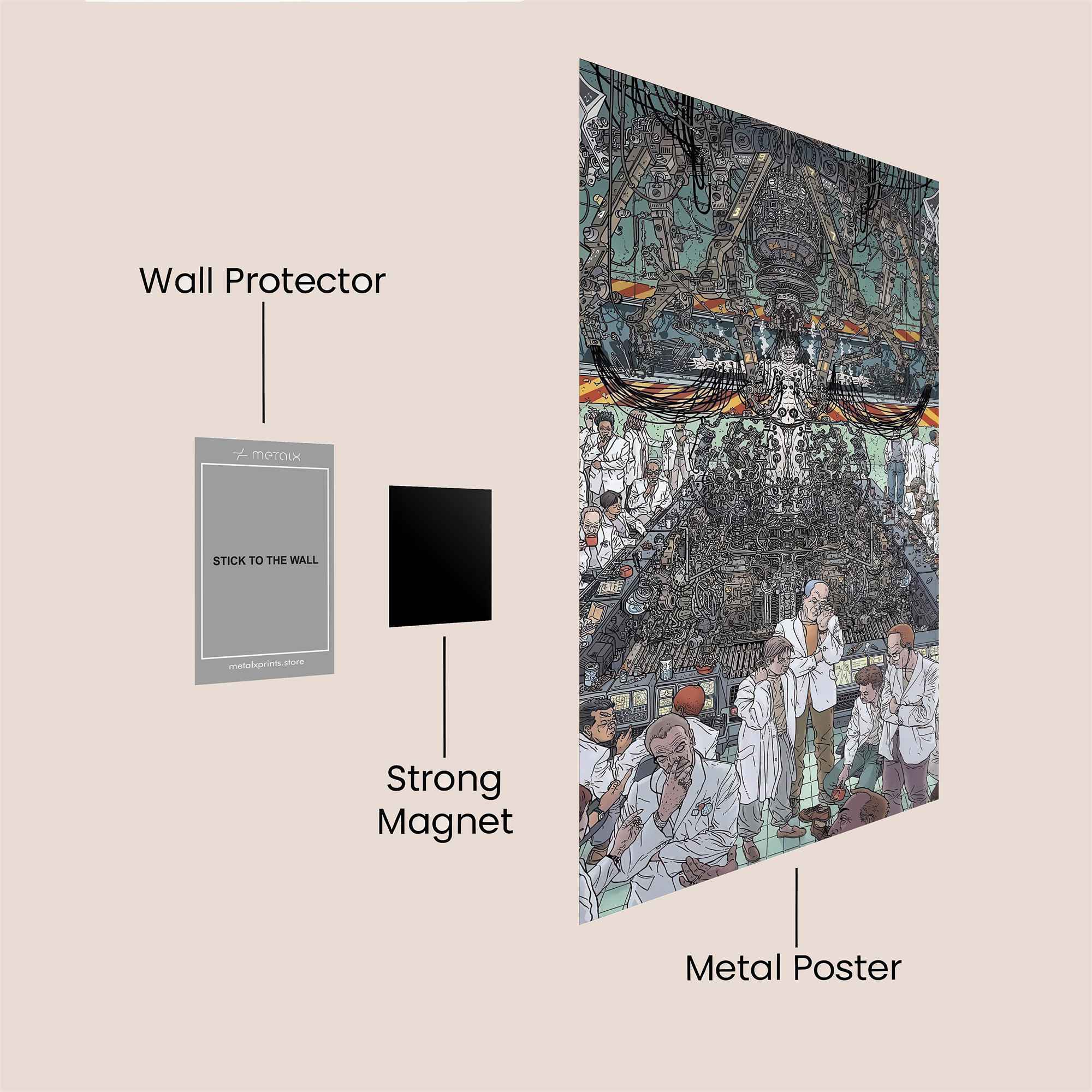 Laboratory Intricacies Safe Wall Magnetic / M