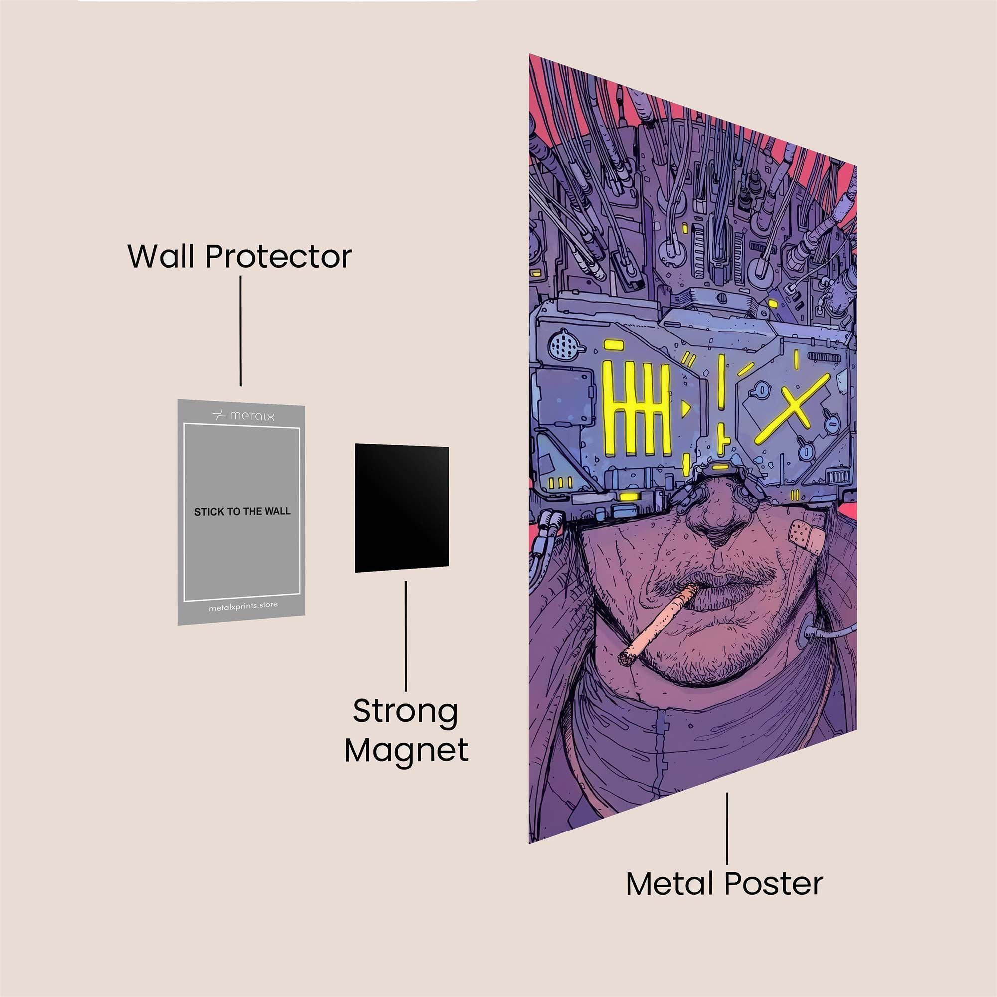 Neon Reverie Safe Wall Magnetic / M