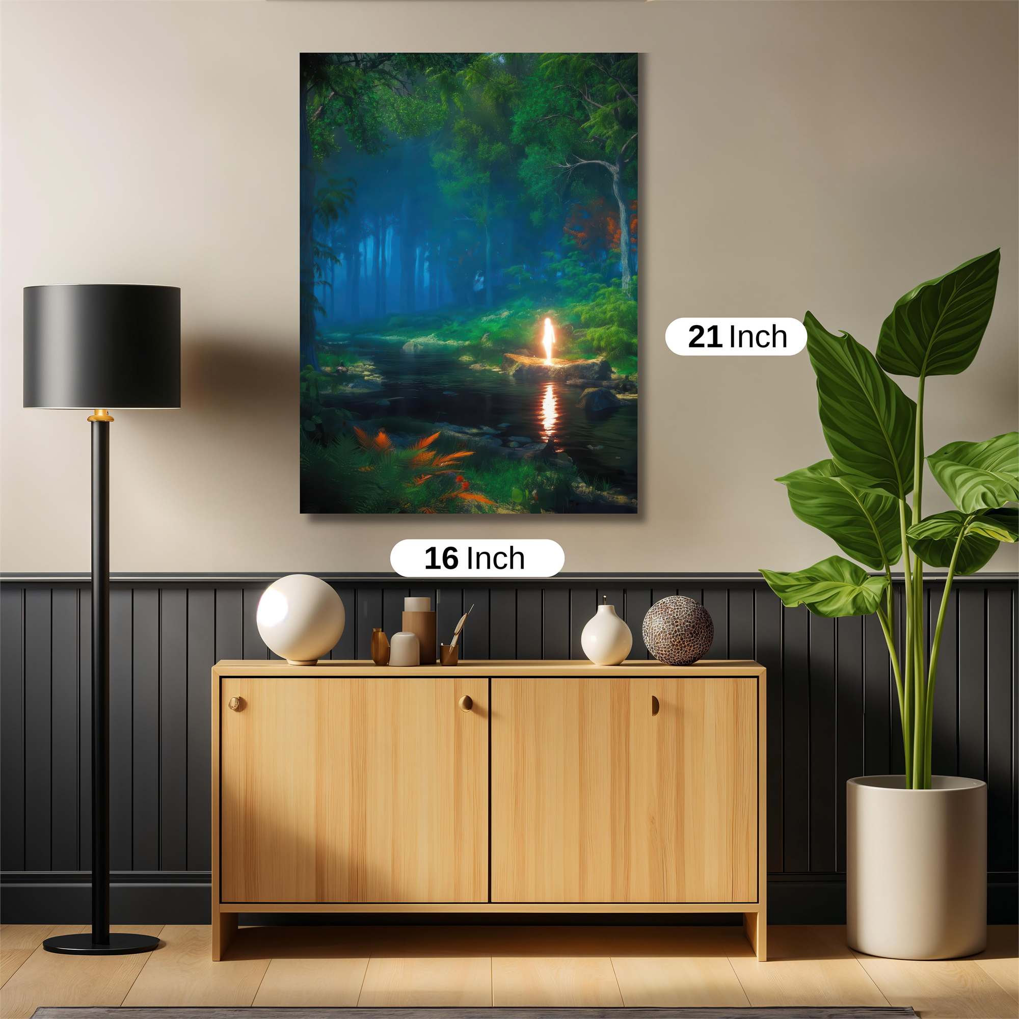 Luminescent Tranquility Safe Wall Magnetic / M