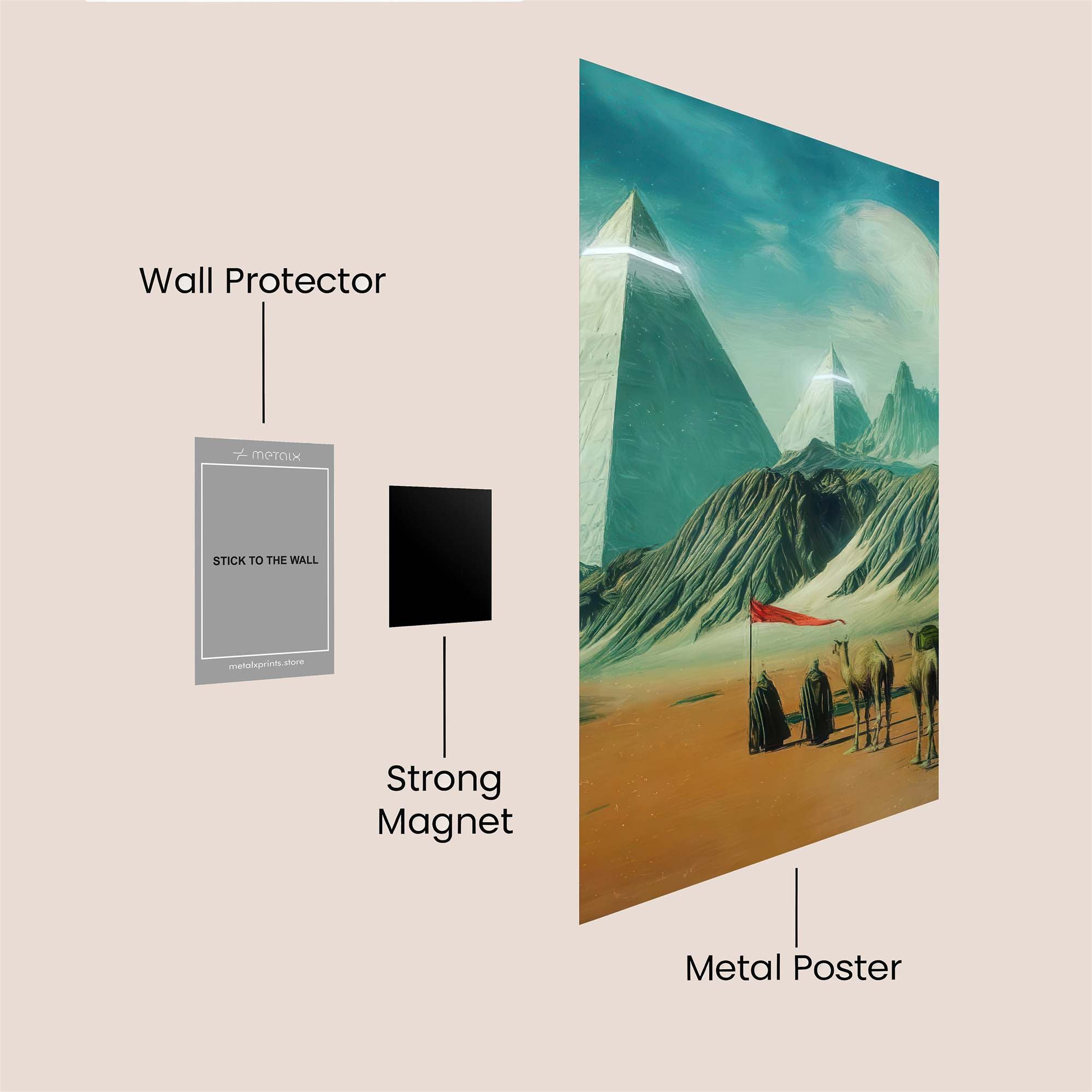 Pyramid Odyssey Safe Wall Magnetic / M