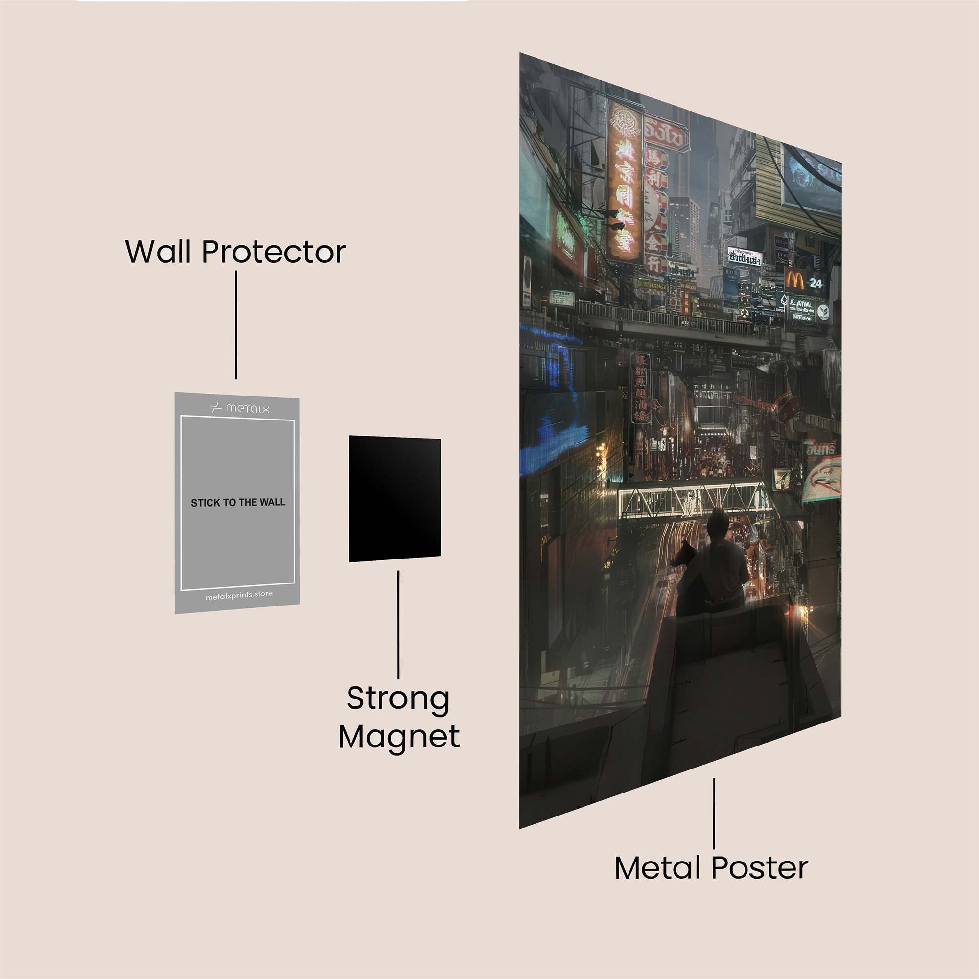 Neon Reverie Safe Wall Magnetic / M