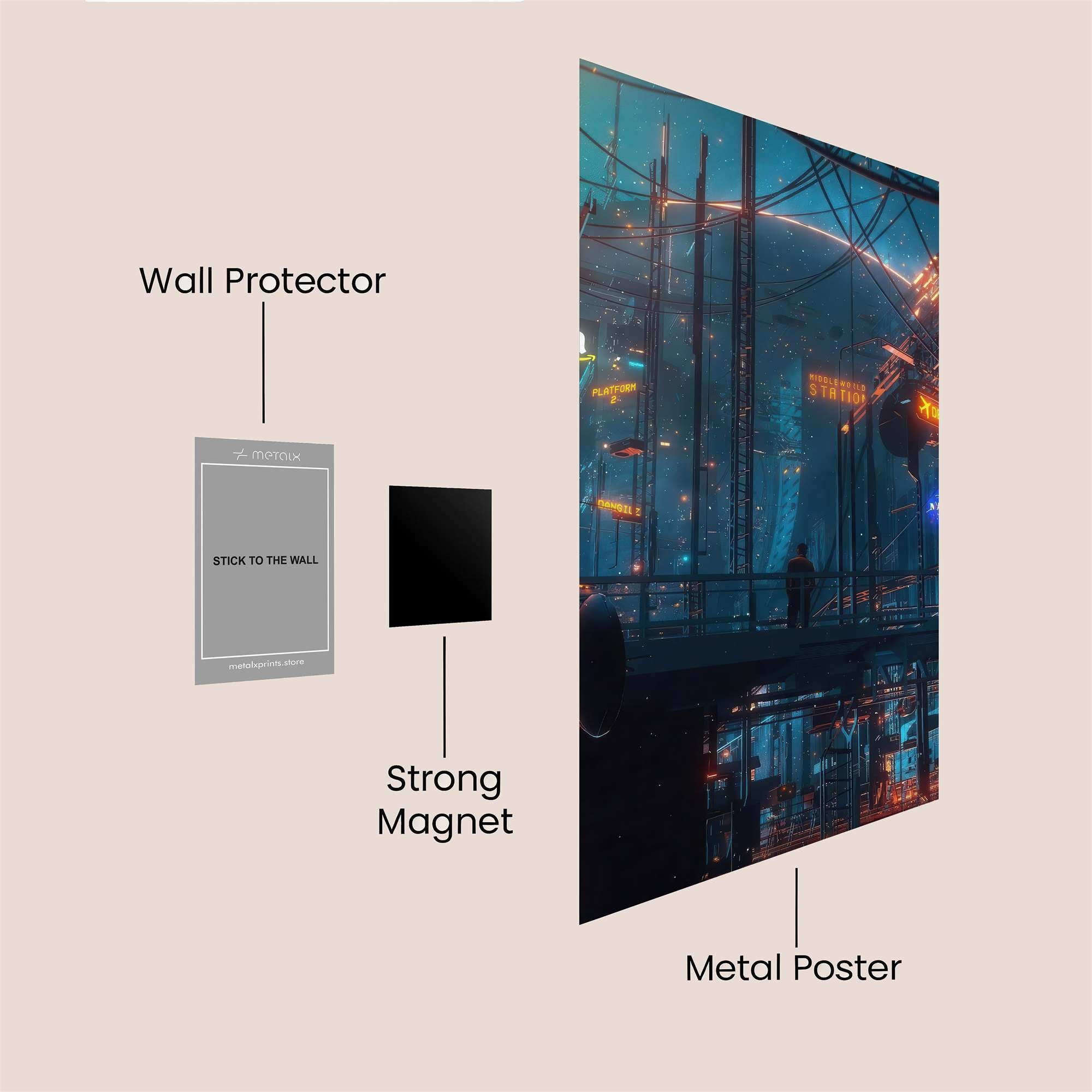 Cosmic Reverie Safe Wall Magnetic / M