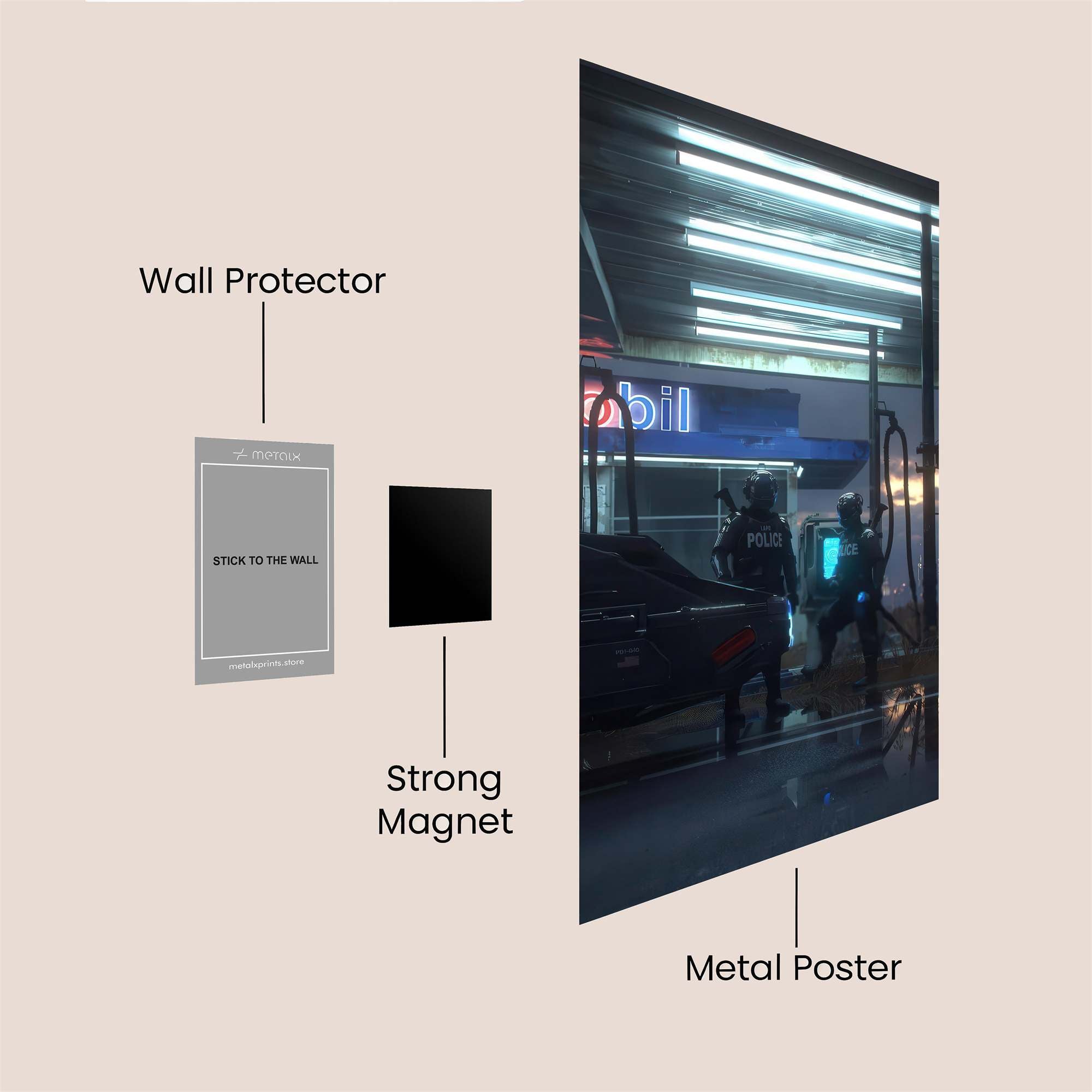 Petrol Vigilance Safe Wall Magnetic / M