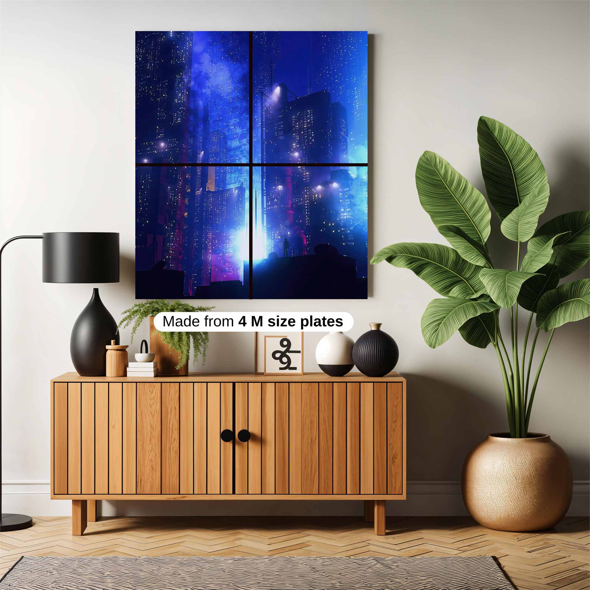 Neon Dreamscape Safe Wall Magnetic / M
