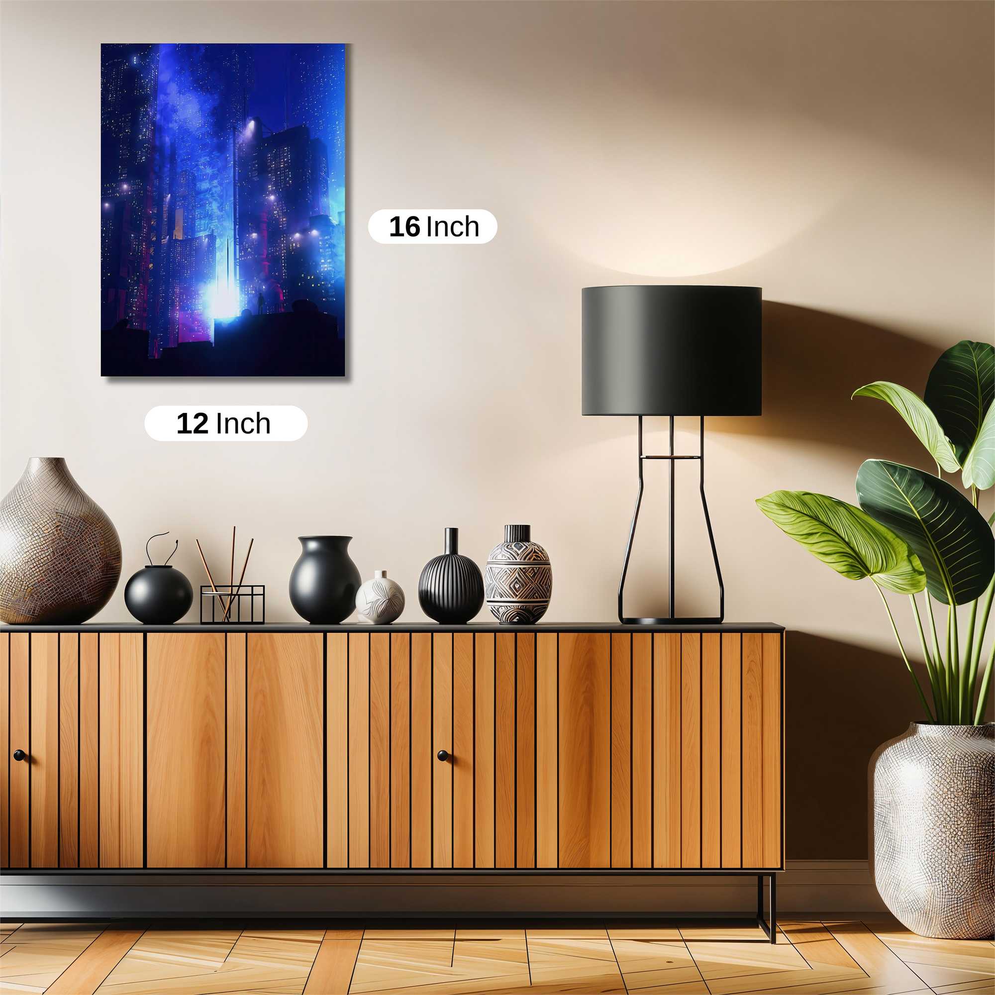 Neon Dreamscape Safe Wall Magnetic / M