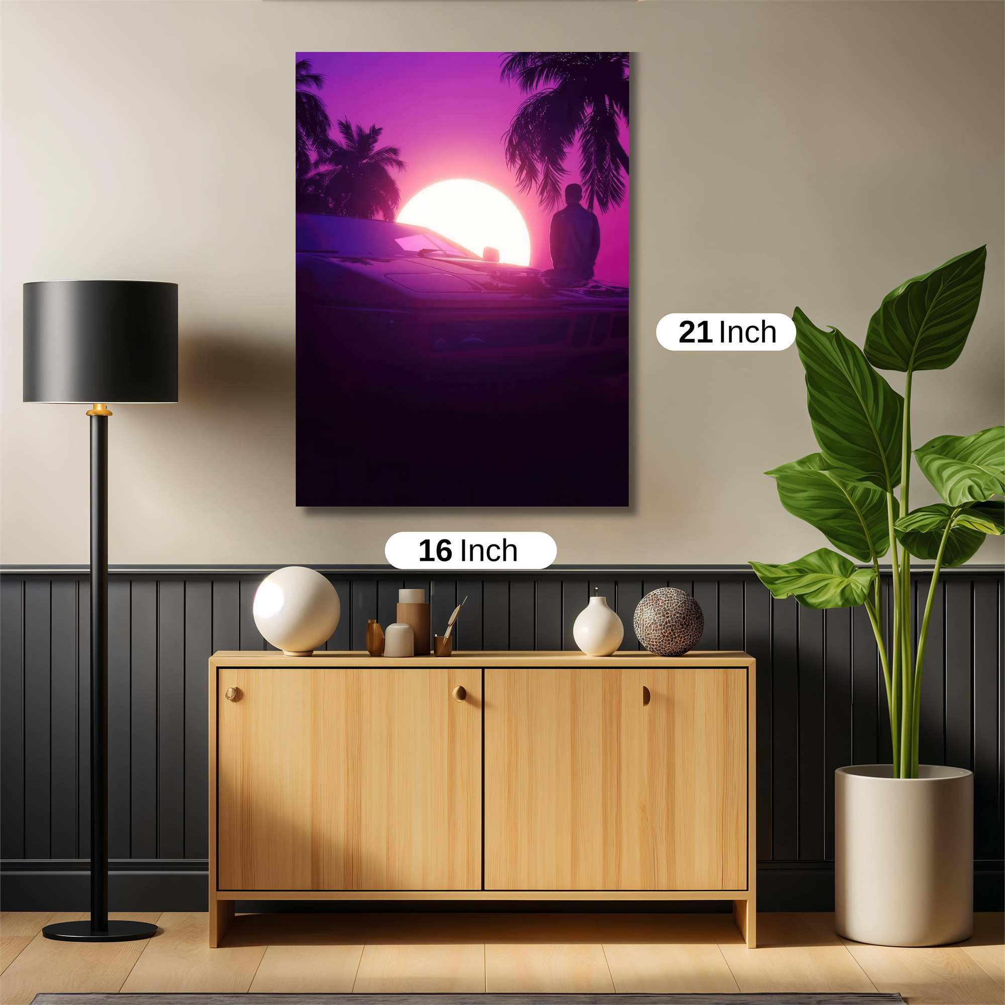 Sunset Vibes Safe Wall Magnetic / M