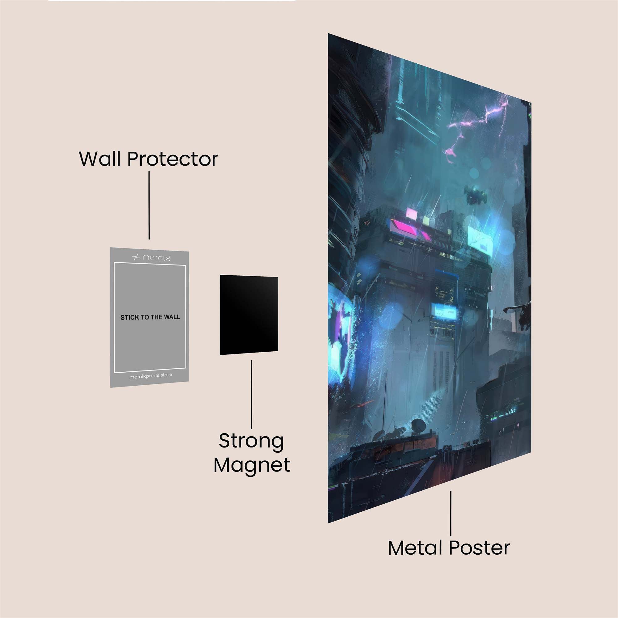 Techno Vortex Safe Wall Magnetic / M