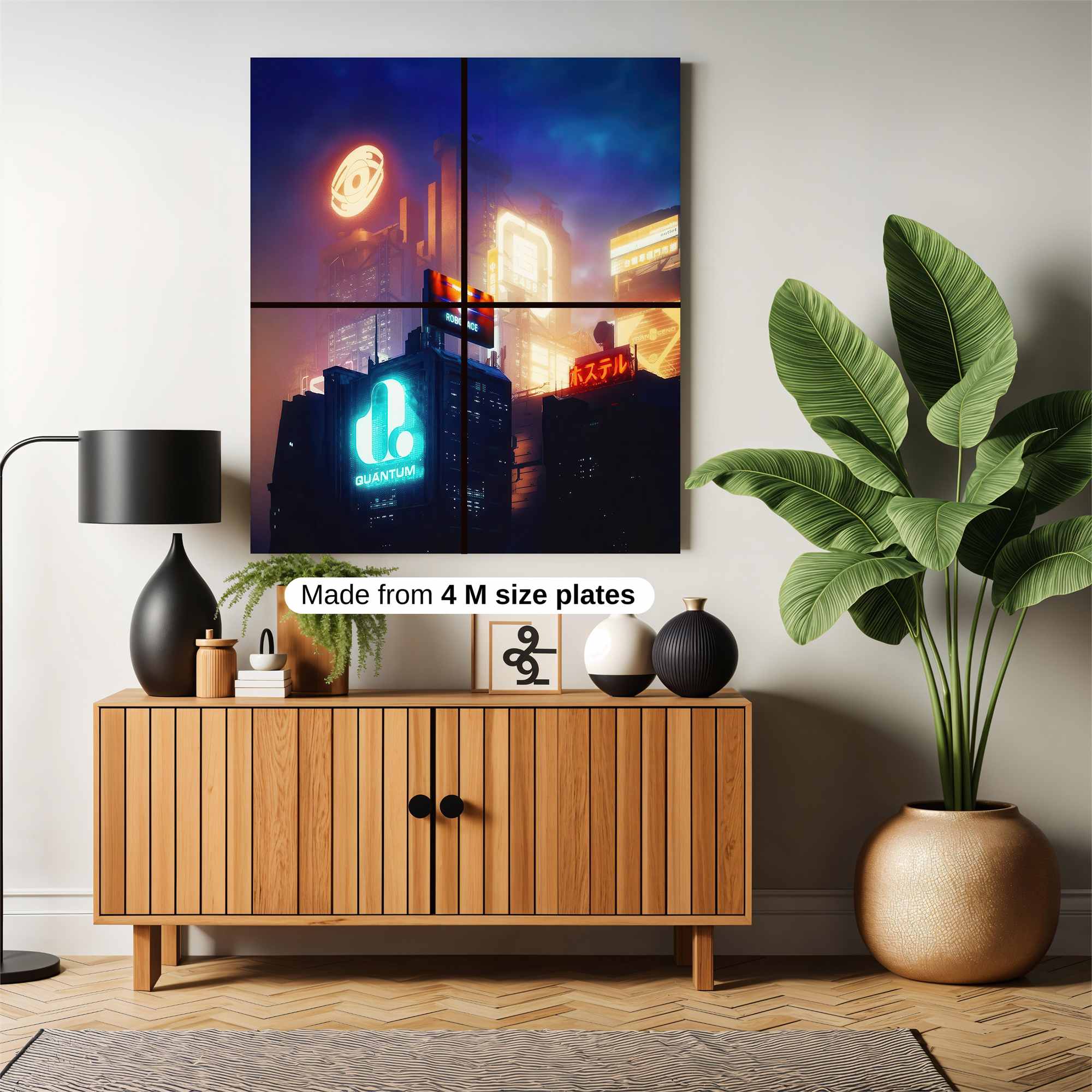 Neon Dreamscape Safe Wall Magnetic / M