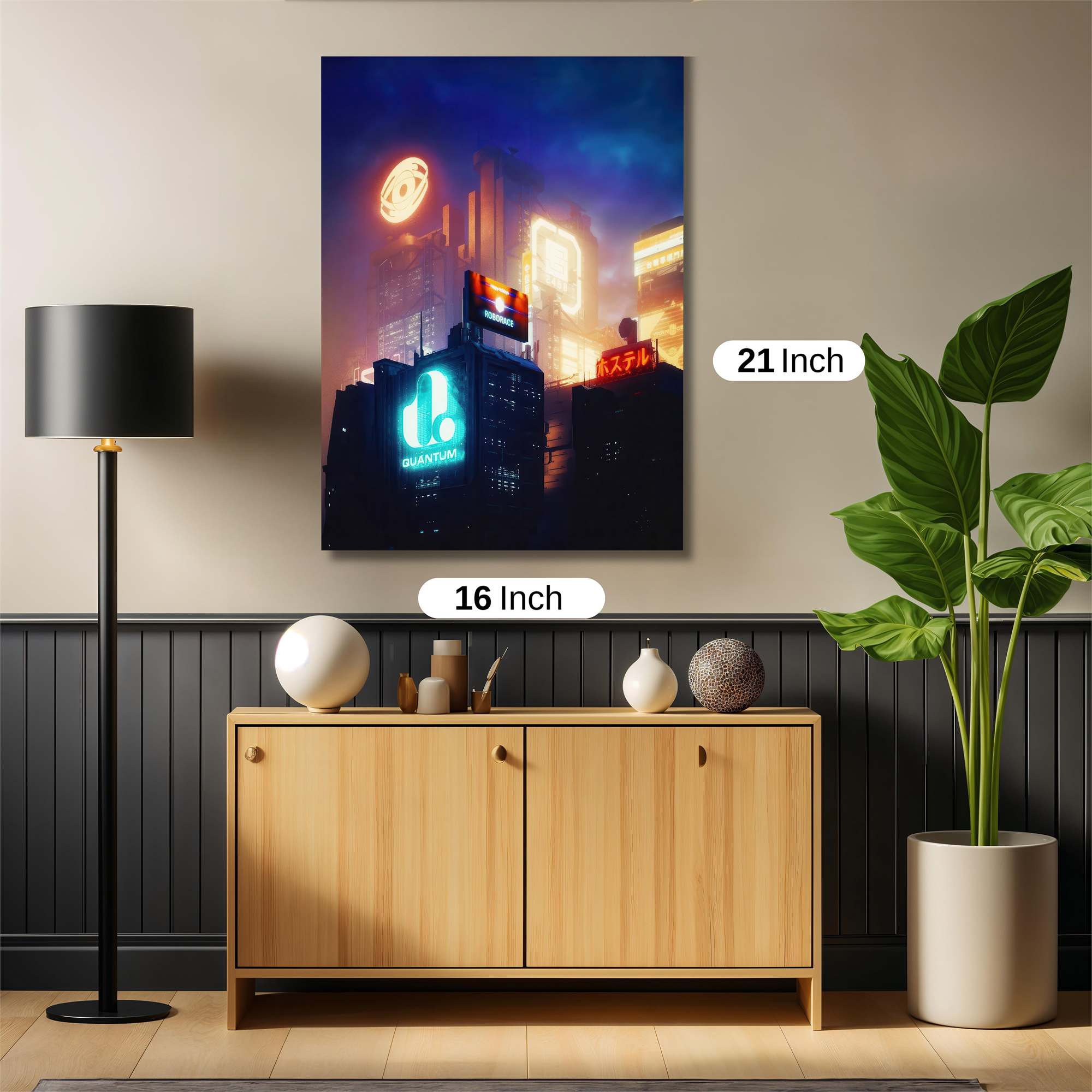 Neon Dreamscape Safe Wall Magnetic / M