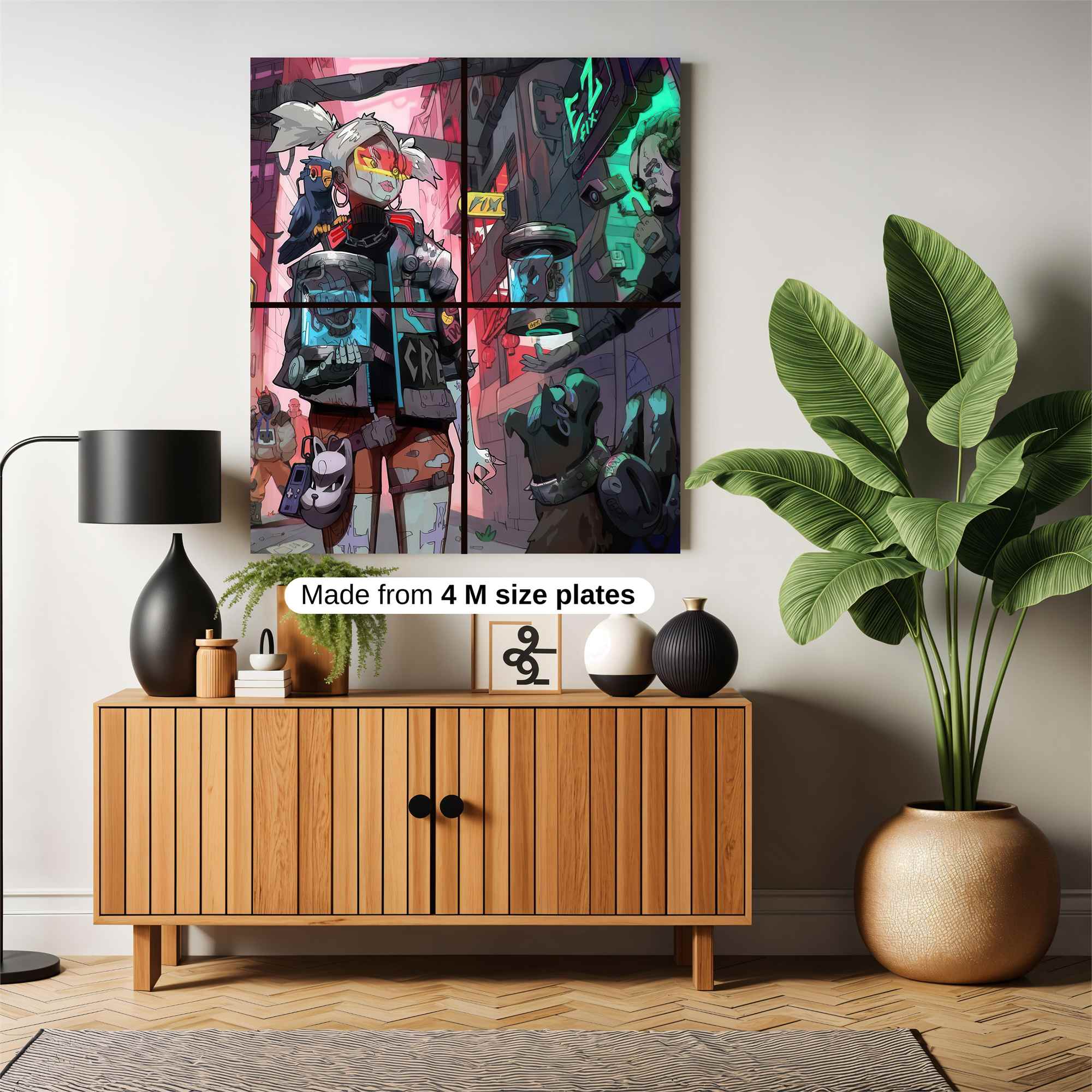 Cyberpunk Vibes Safe Wall Magnetic / M