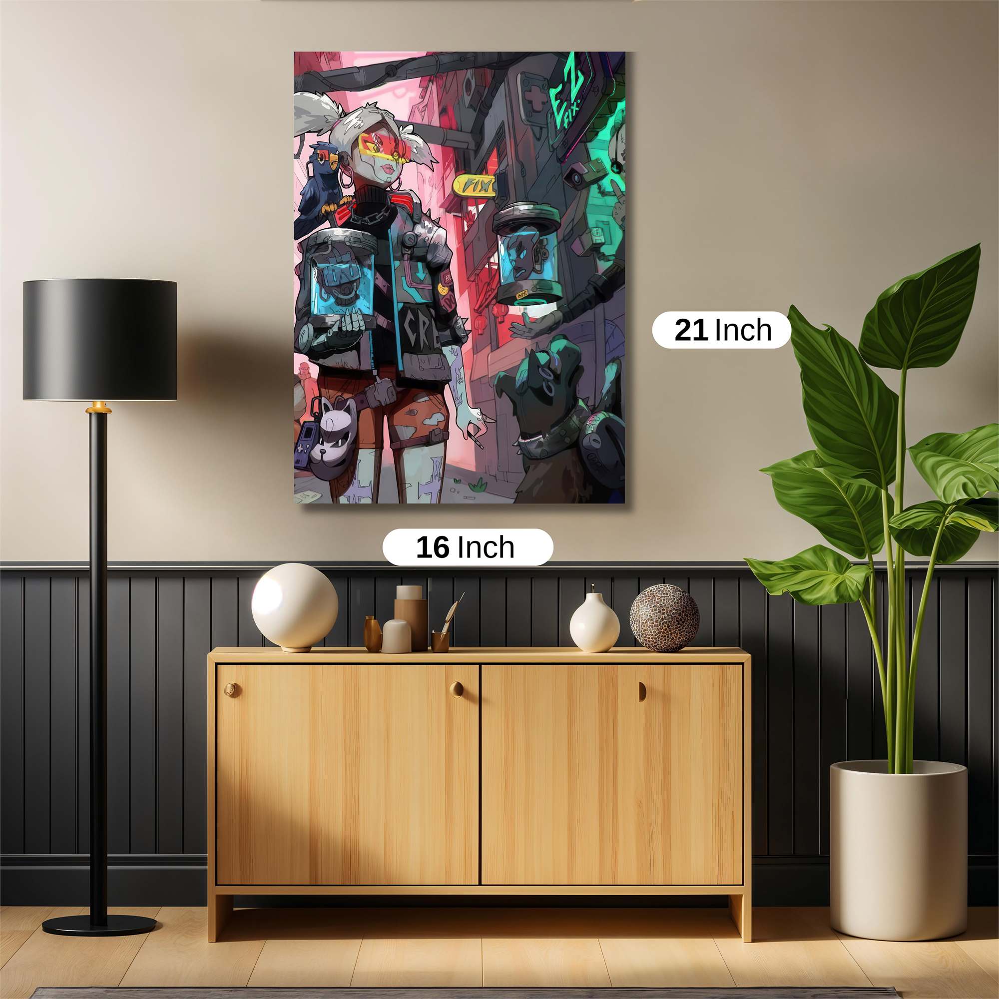 Cyberpunk Vibes Safe Wall Magnetic / M