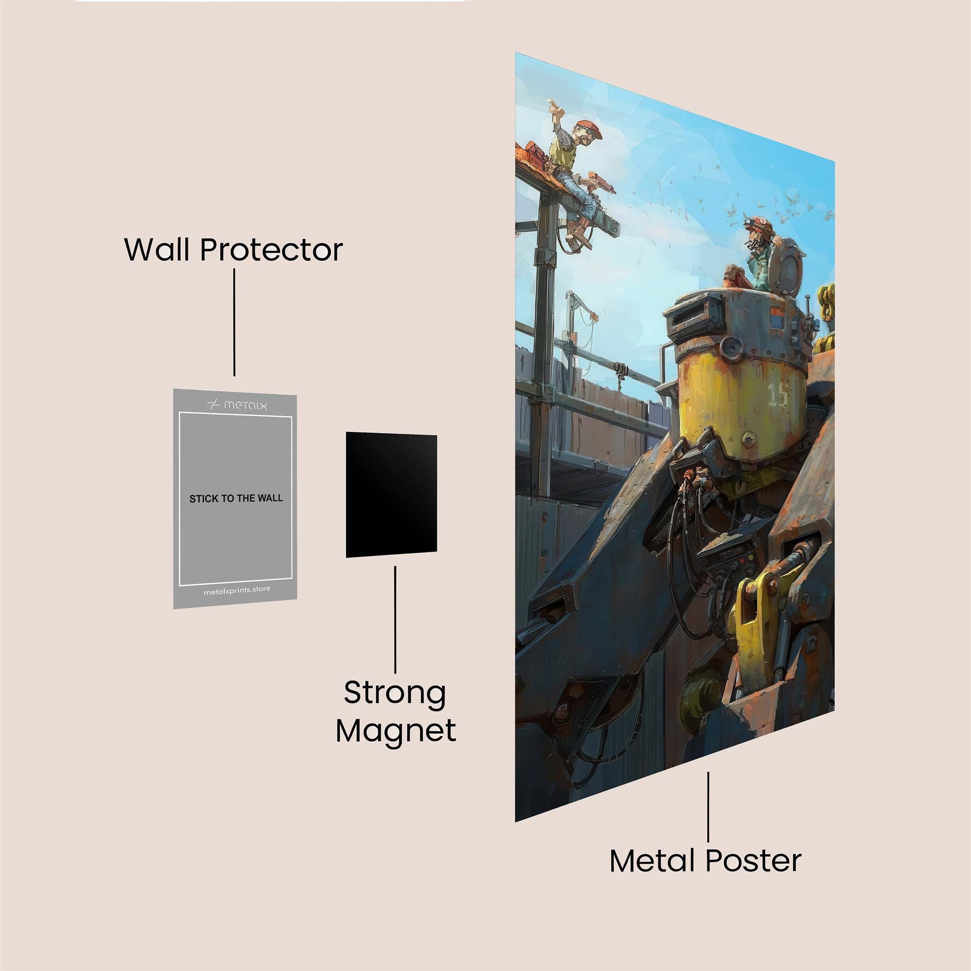 Mech Harmony Safe Wall Magnetic / M