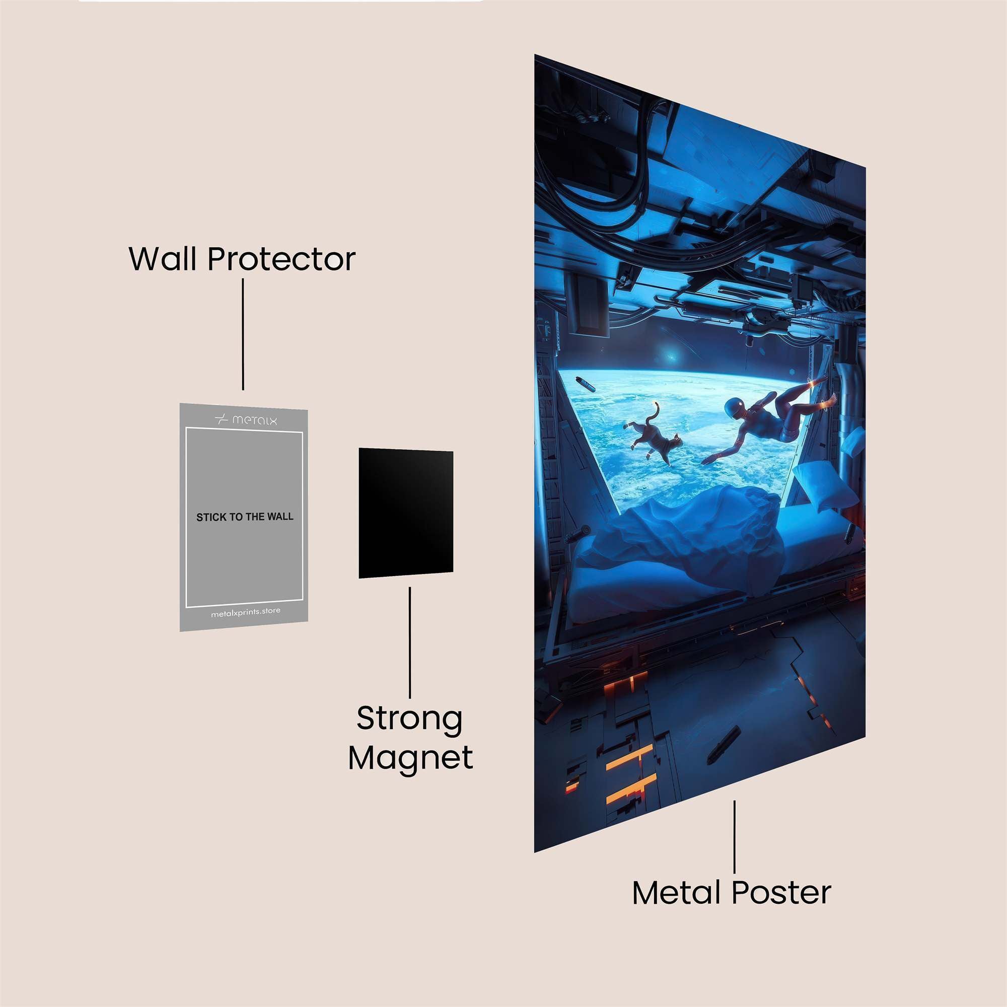 Space Serenade Safe Wall Magnetic / M