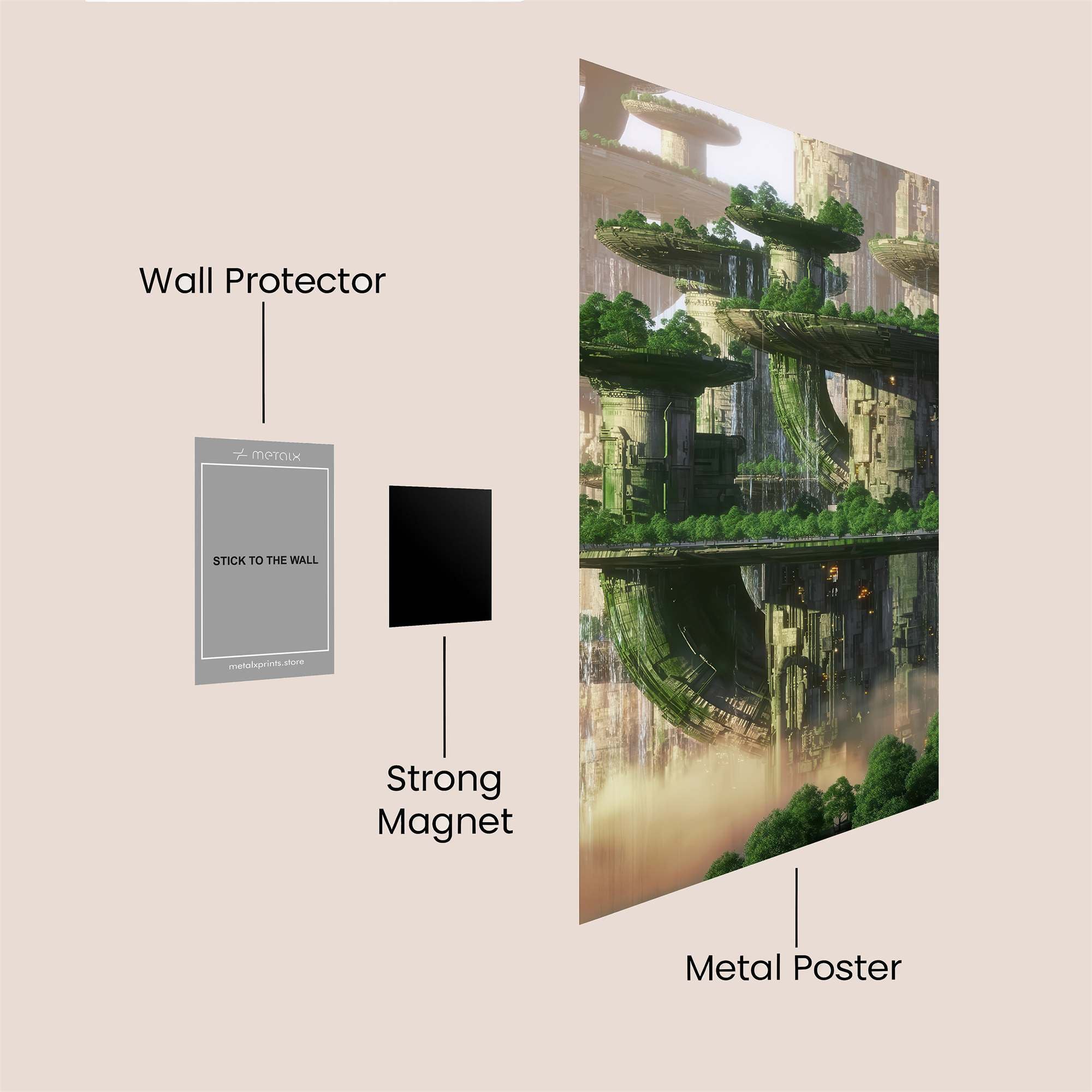 Floating Serenity Safe Wall Magnetic / M