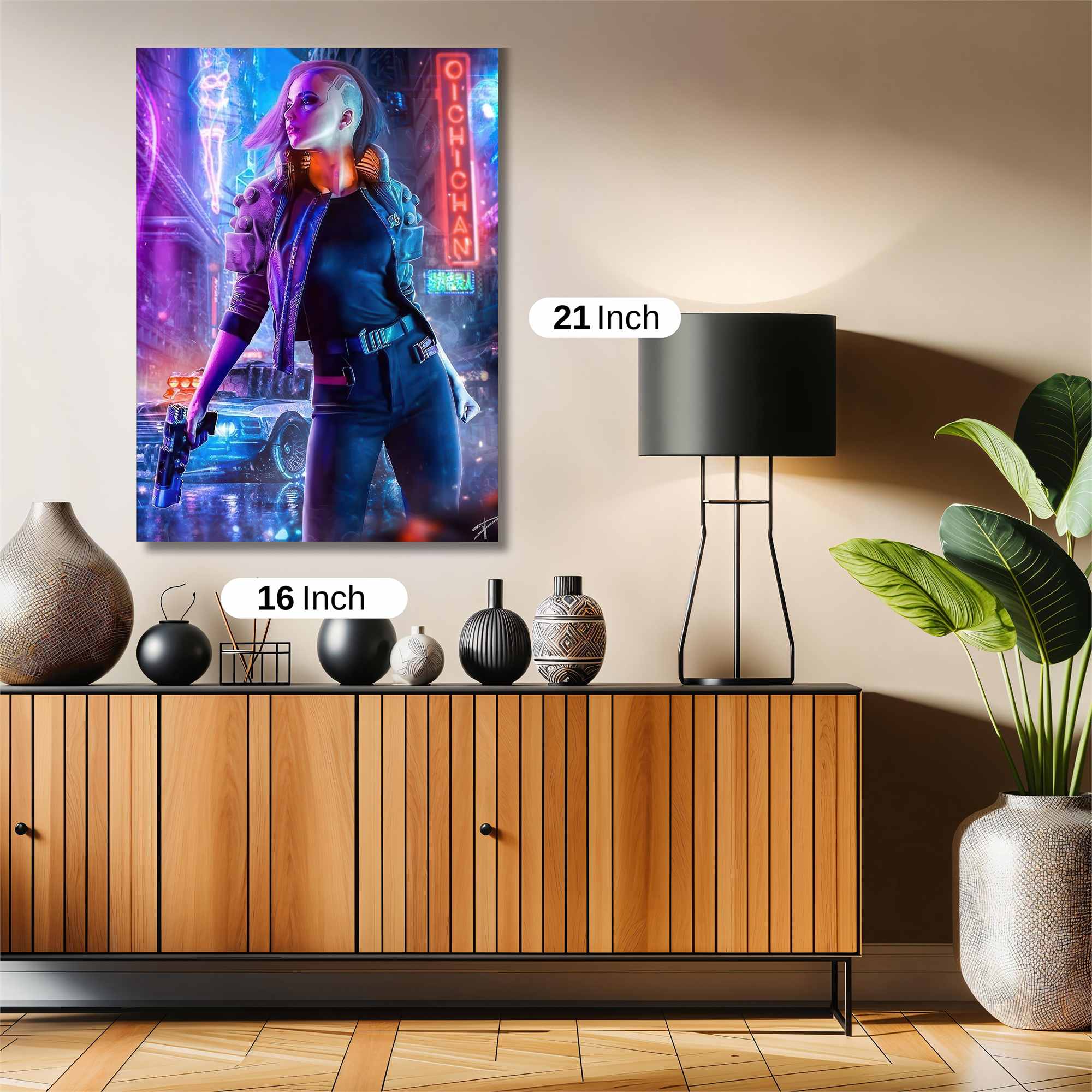 Neon Vigilance Safe Wall Magnetic / M