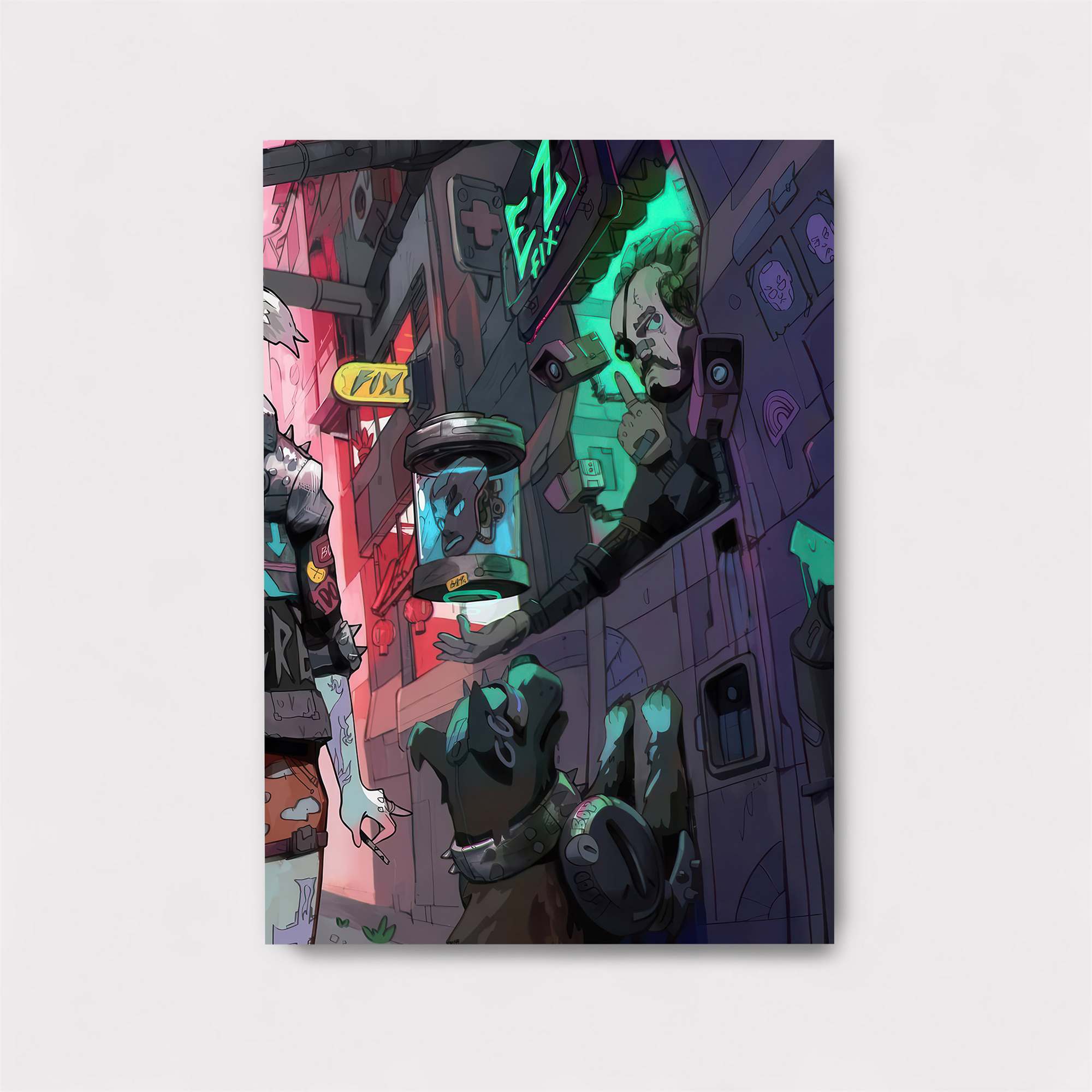 Cyberpunk Vibrance Safe Wall Magnetic / M