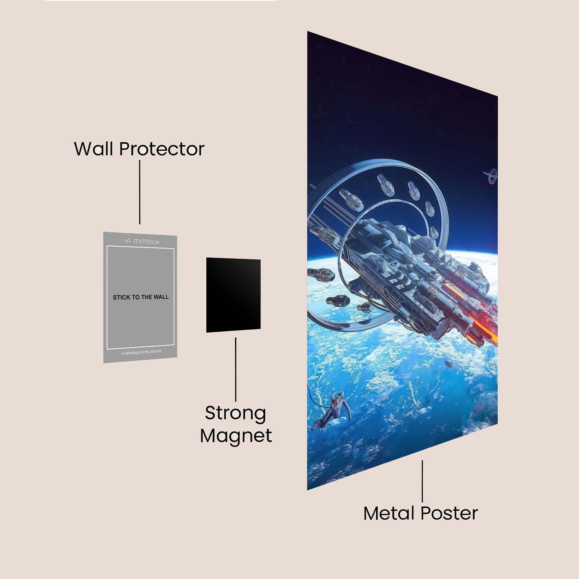Galactic Voyage Safe Wall Magnetic / M