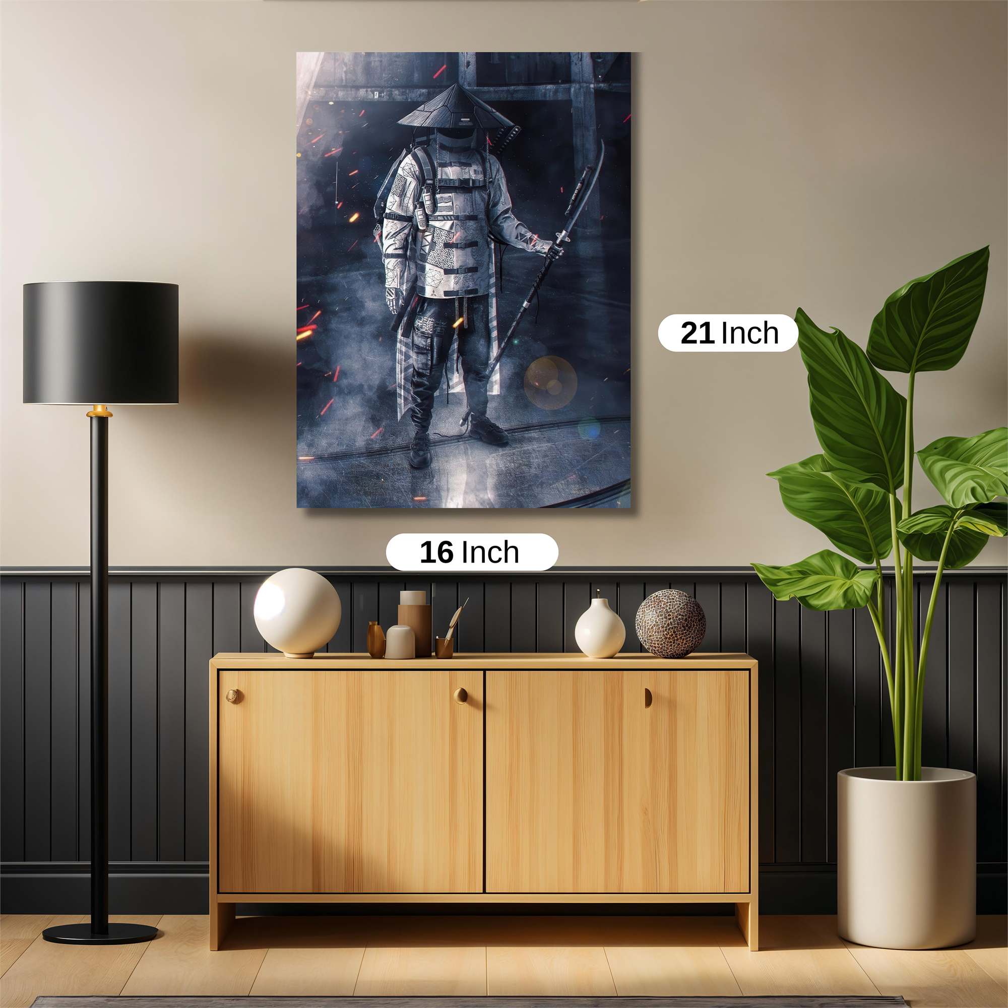 Cyber Samurai Safe Wall Magnetic / M