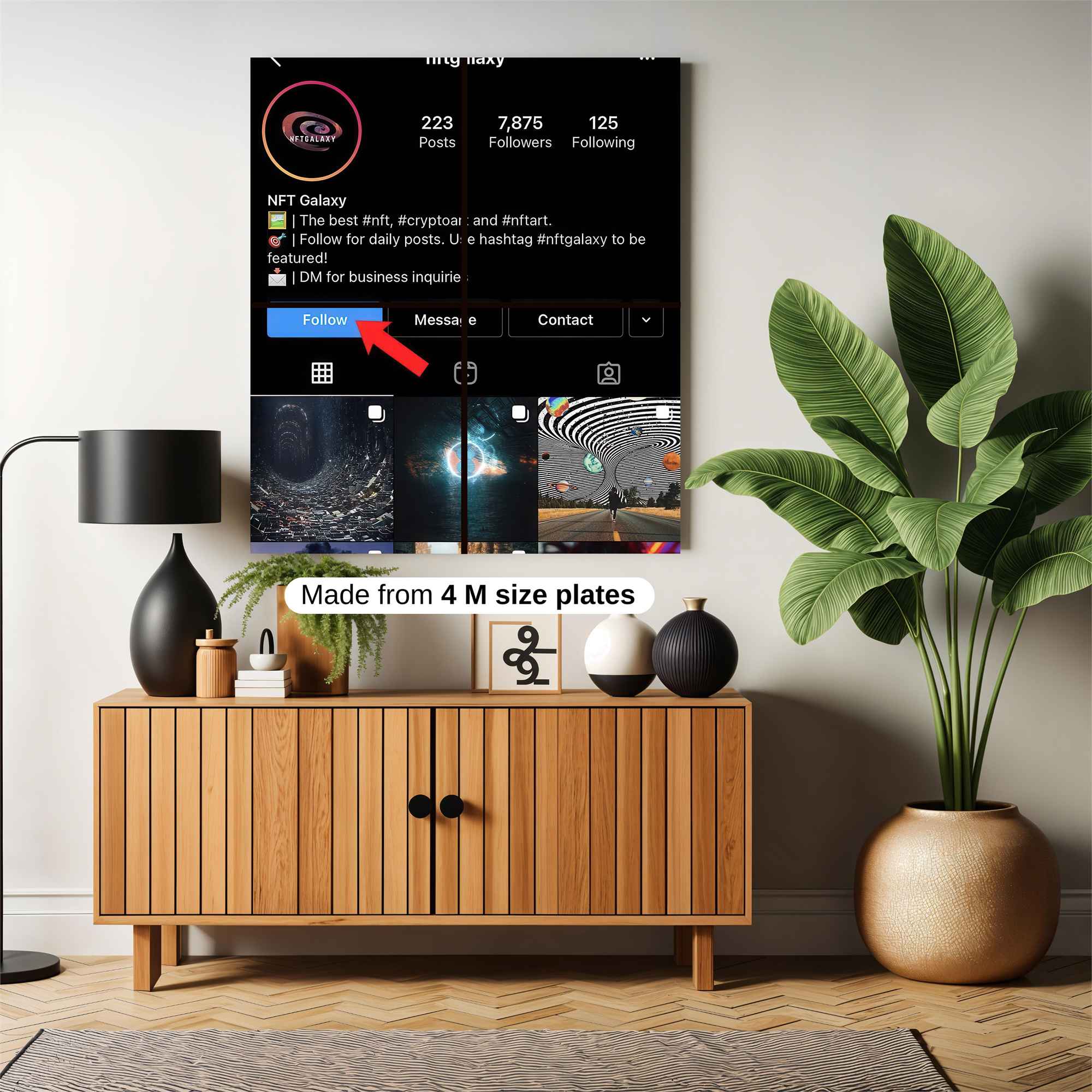 David Luminescence Safe Wall Magnetic / M