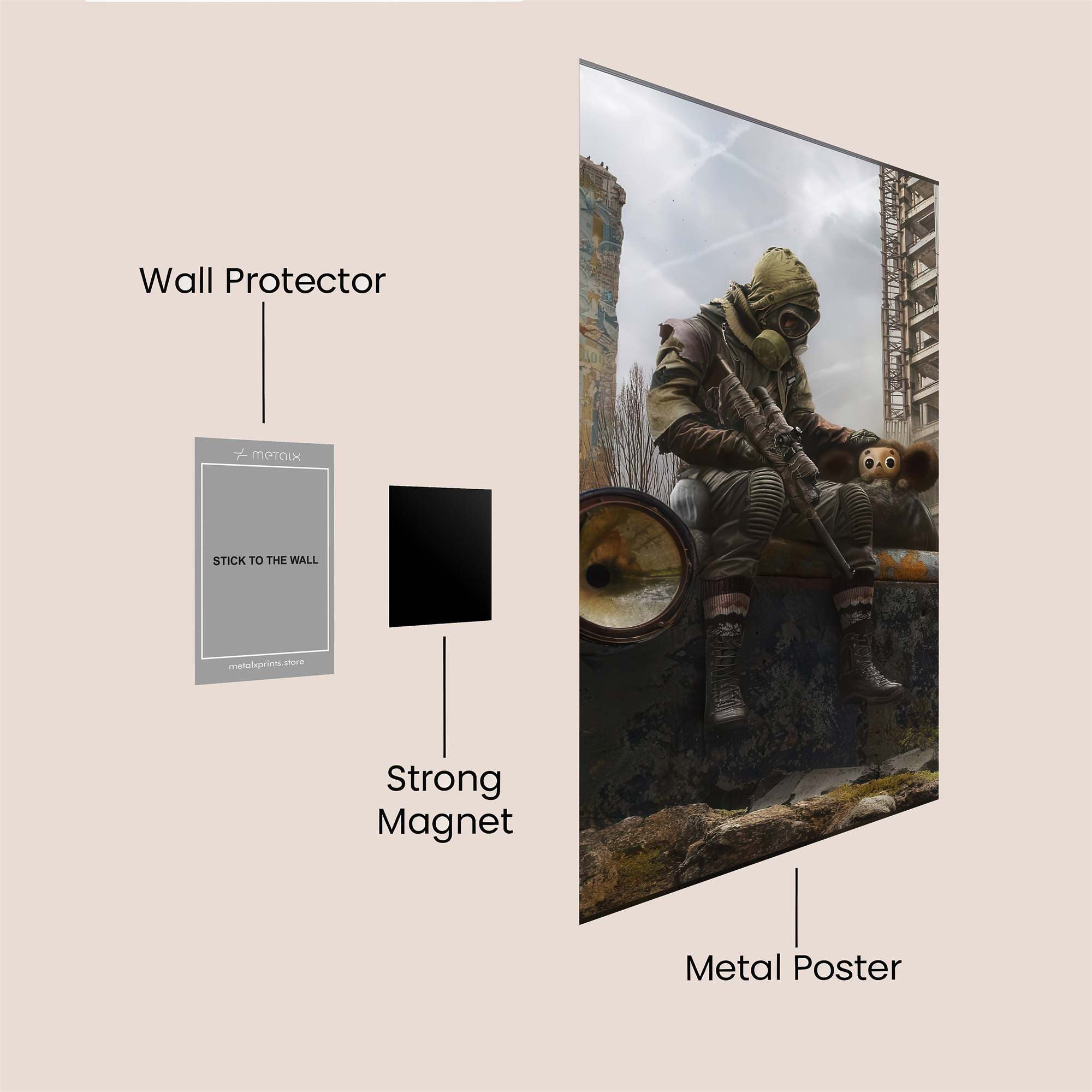 Wasteland Reverie Safe Wall Magnetic / M