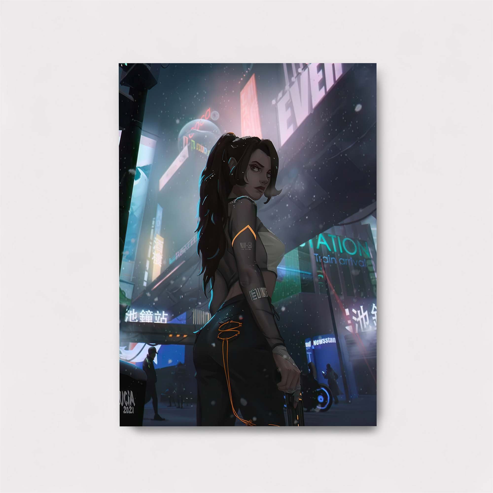 Neon Vigilance Safe Wall Magnetic / M