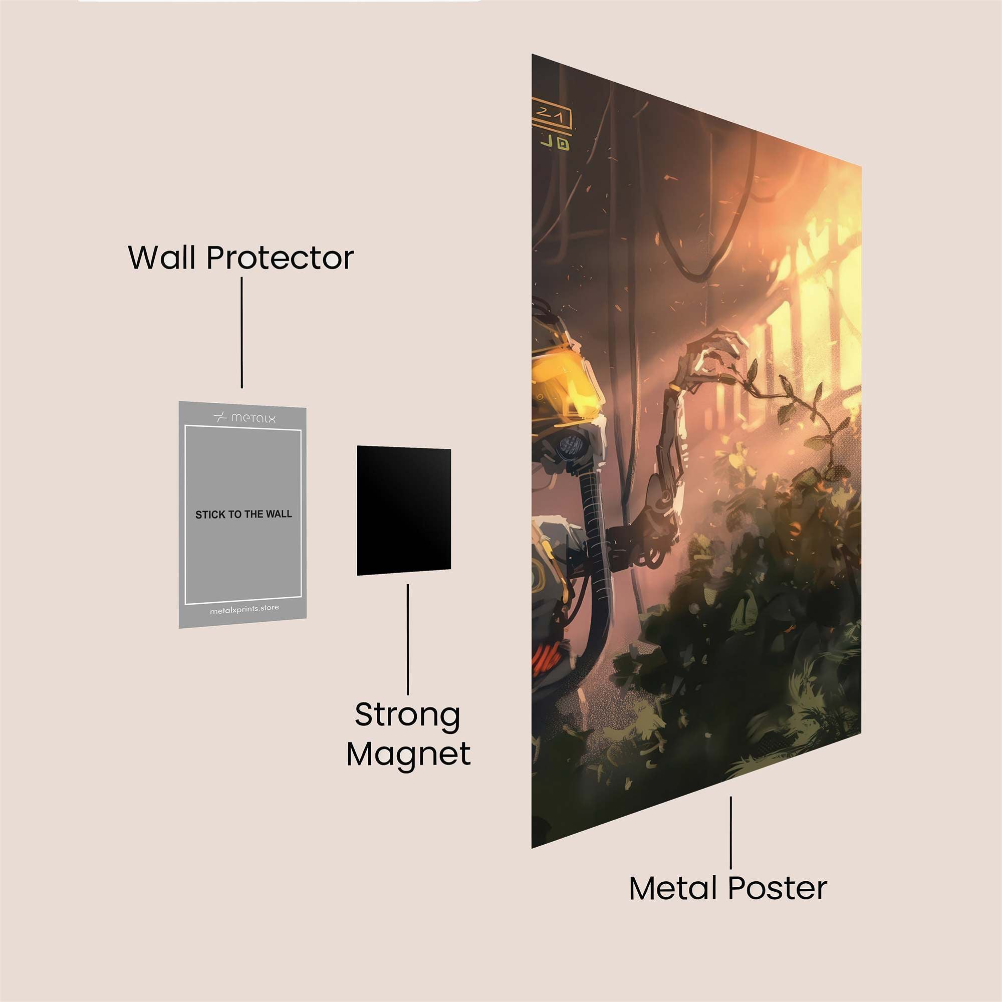 Robot Serenity Safe Wall Magnetic / M