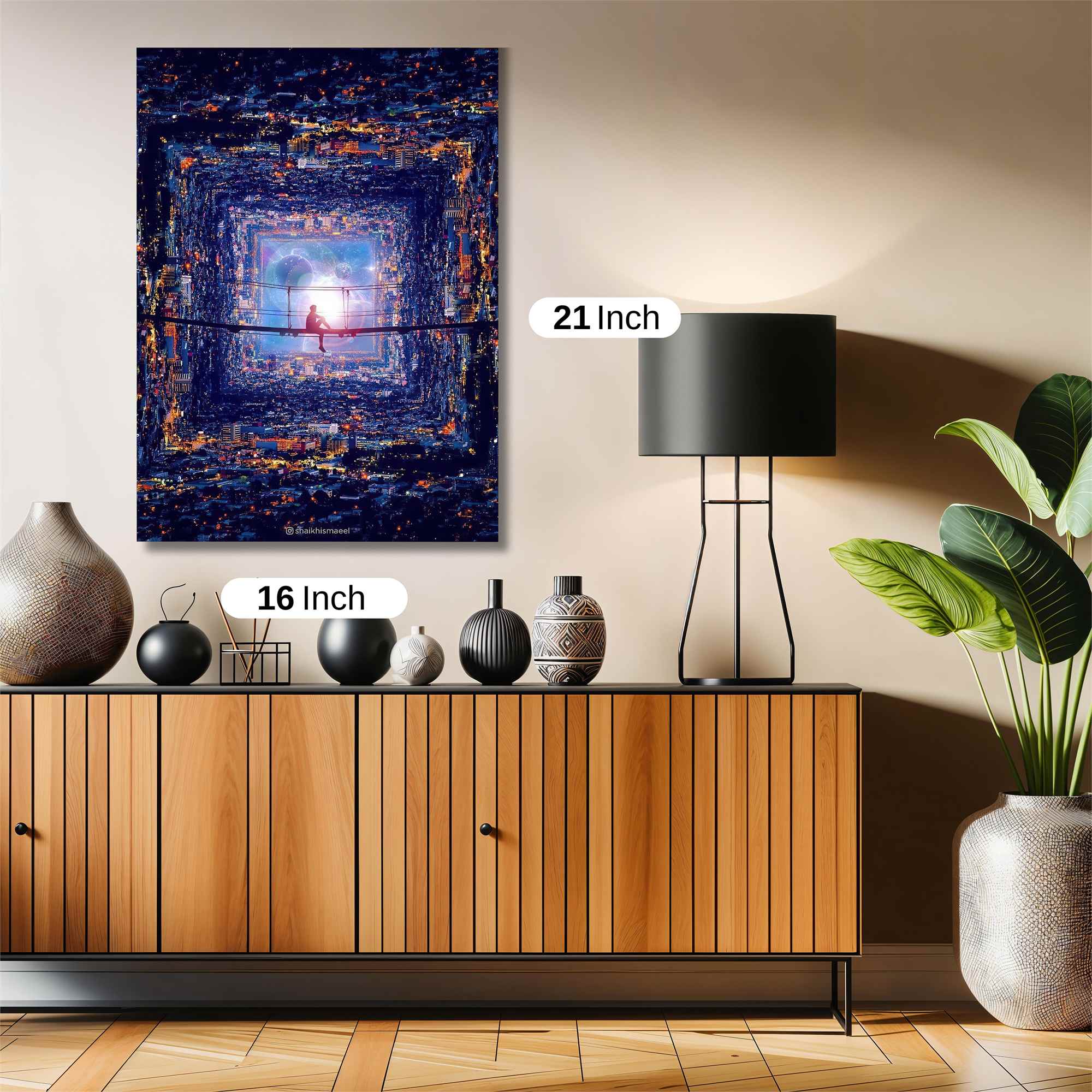 Neon Serenity Safe Wall Magnetic / M