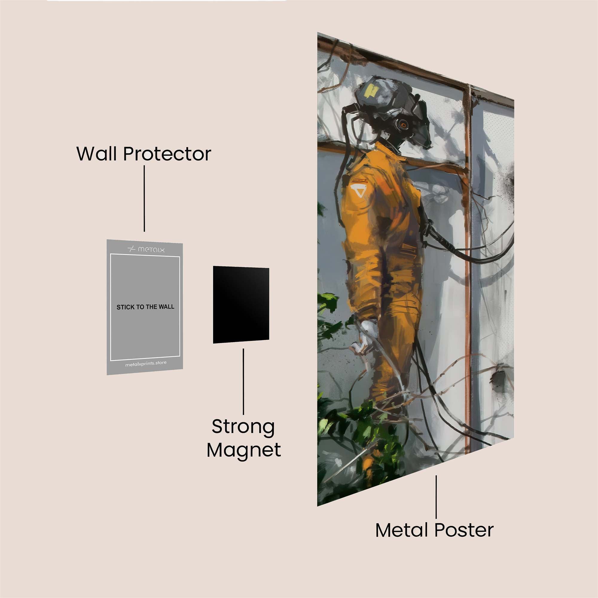 Connected Solitude Safe Wall Magnetic / M