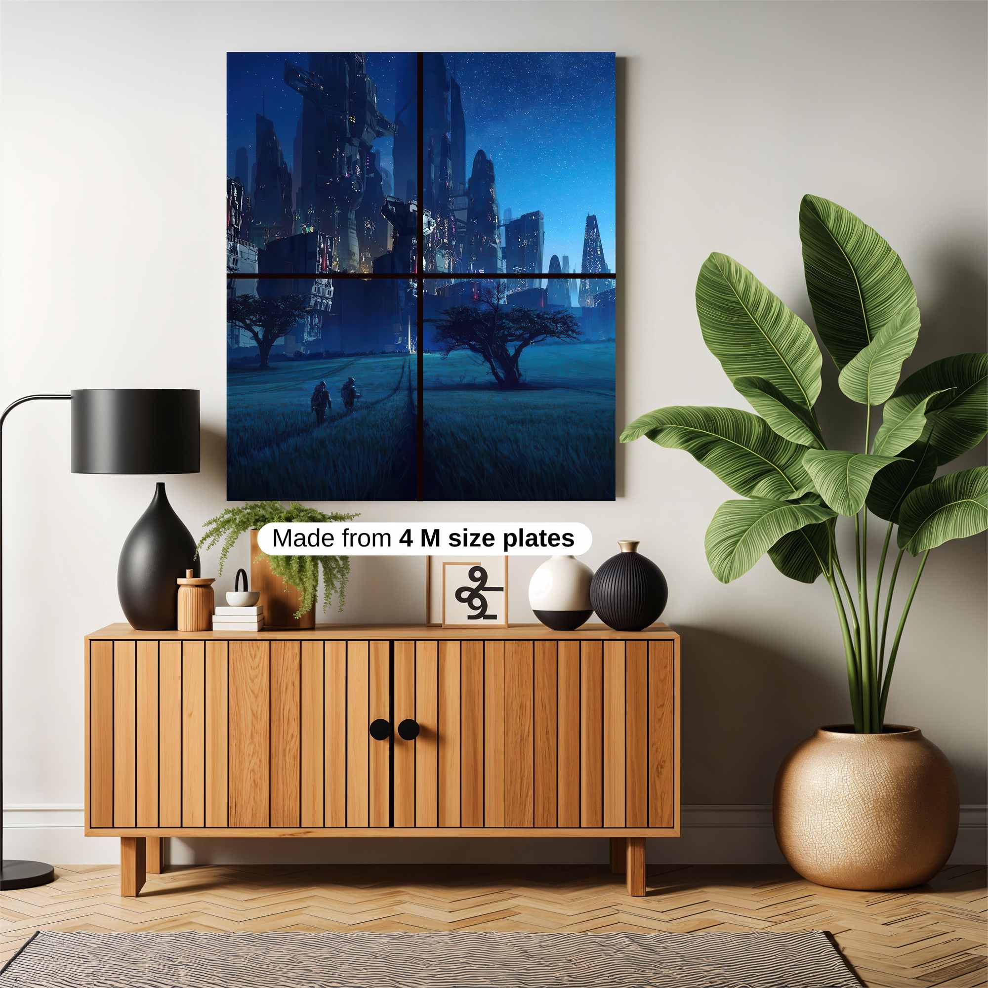 Futuristic Enigma Safe Wall Magnetic / M