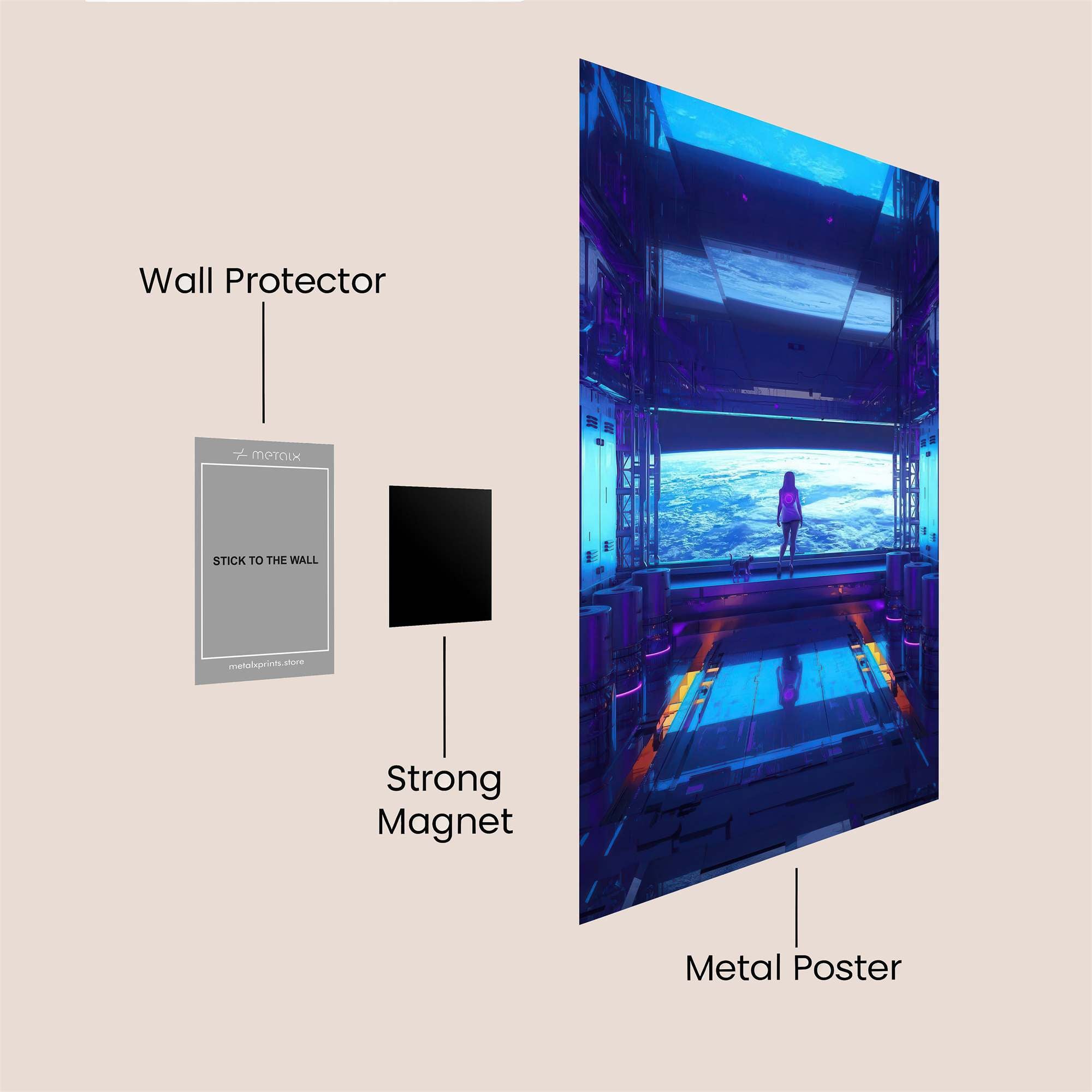 Cosmic Serenity Safe Wall Magnetic / M