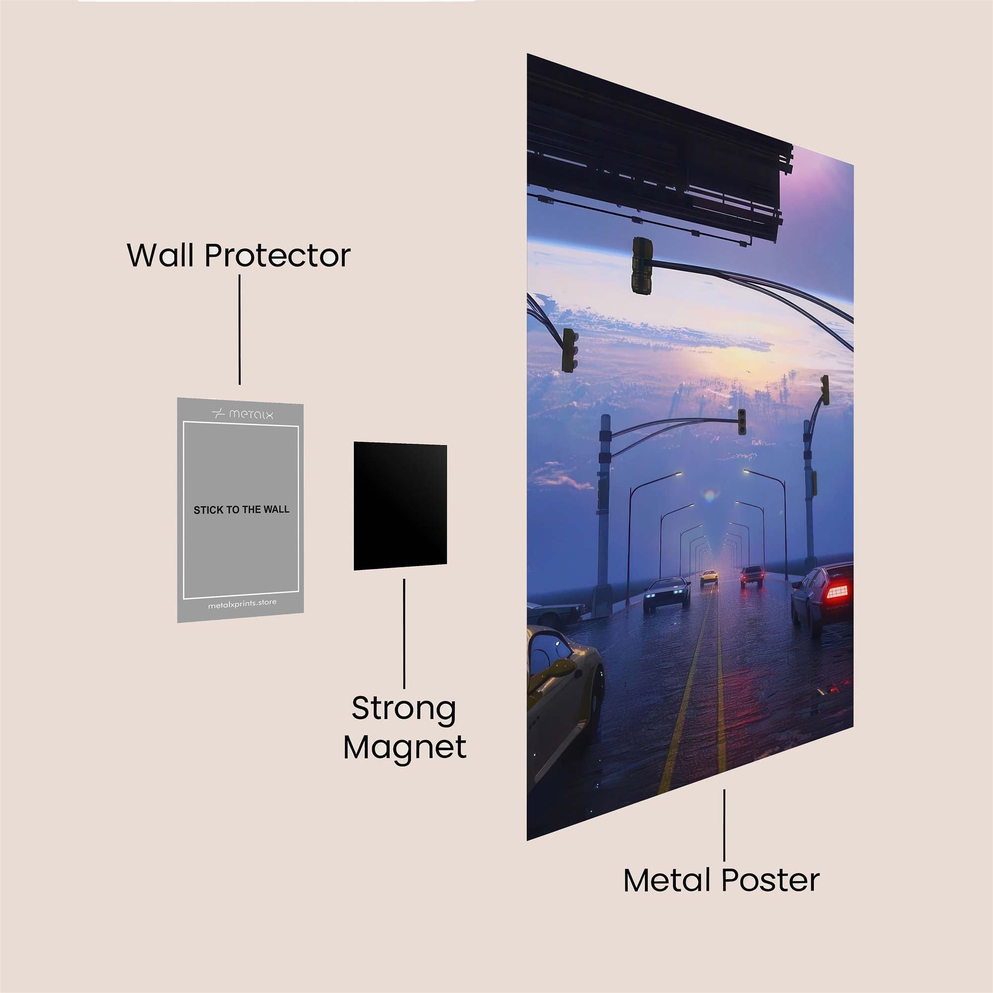 Cosmic Voyage Safe Wall Magnetic / M