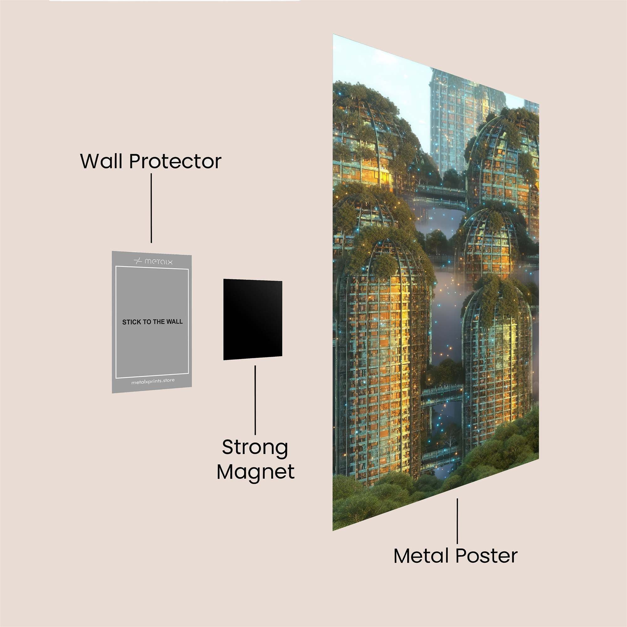 Botanical Luminescence Safe Wall Magnetic / M