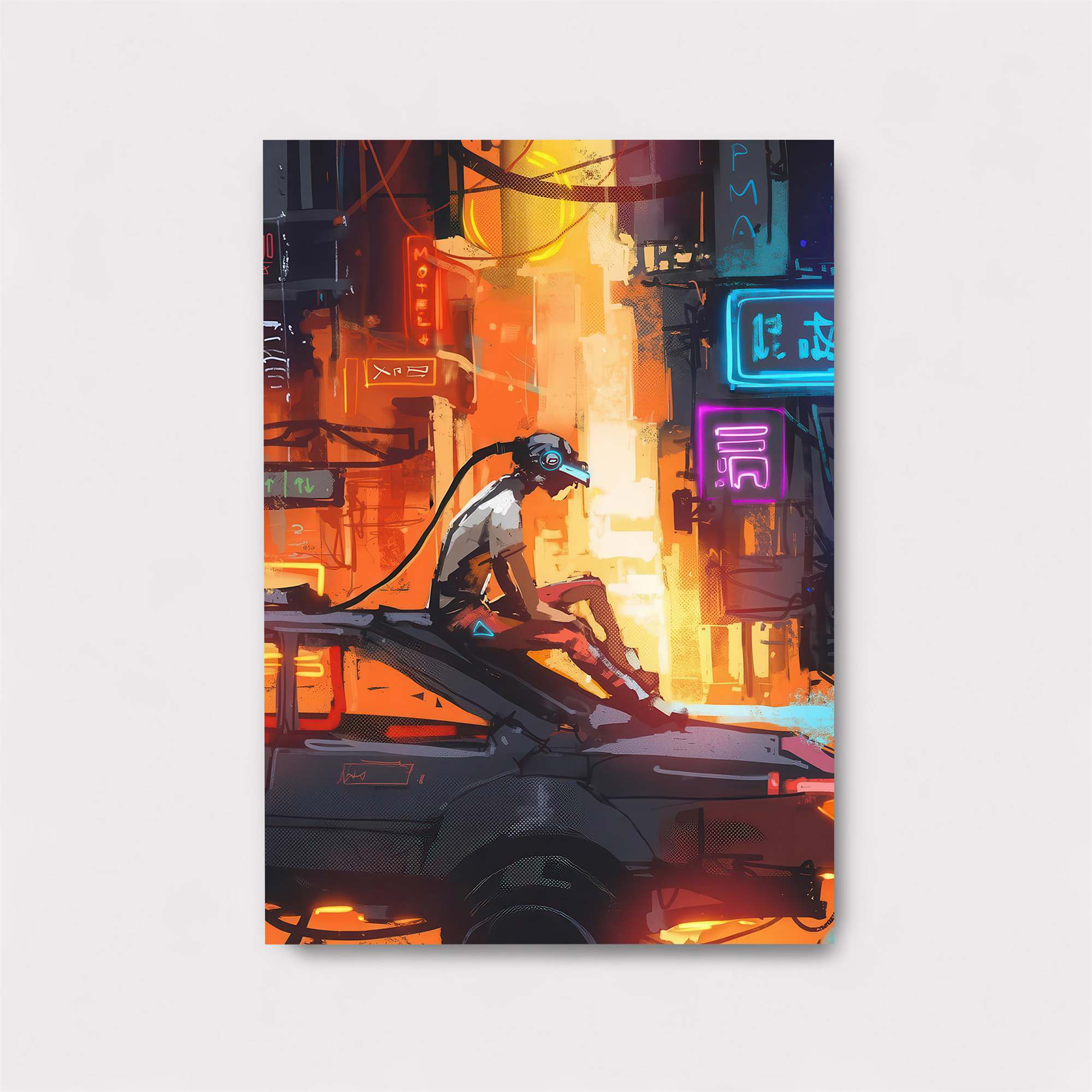 Cyberpunk Reflection Safe Wall Magnetic / M