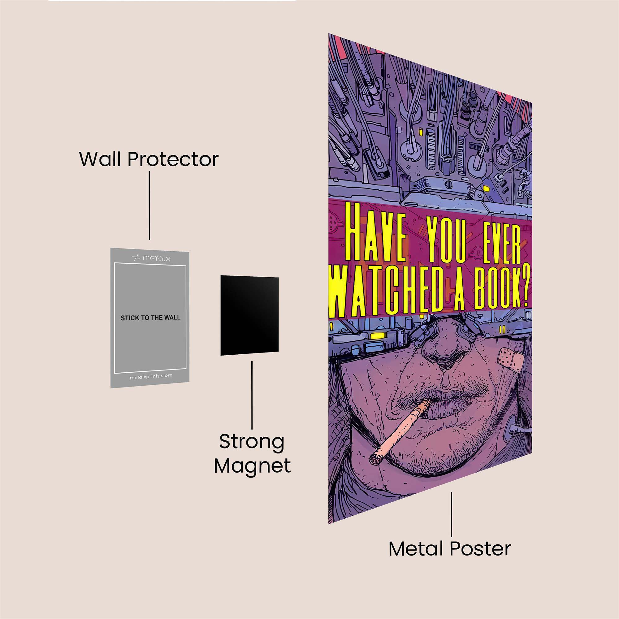 Cyberpunk Reflection Safe Wall Magnetic / M