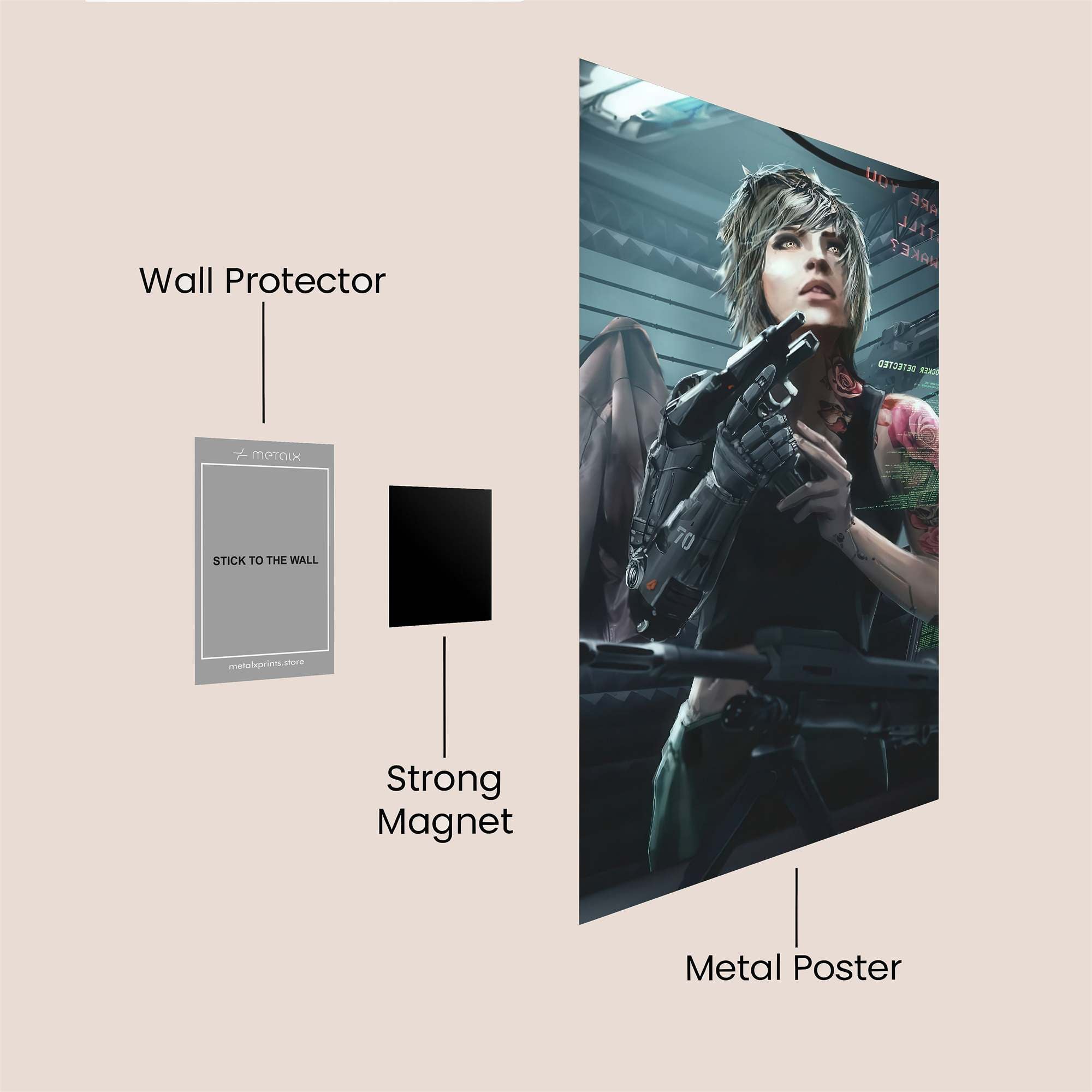 Cyber Vigilance Safe Wall Magnetic / M