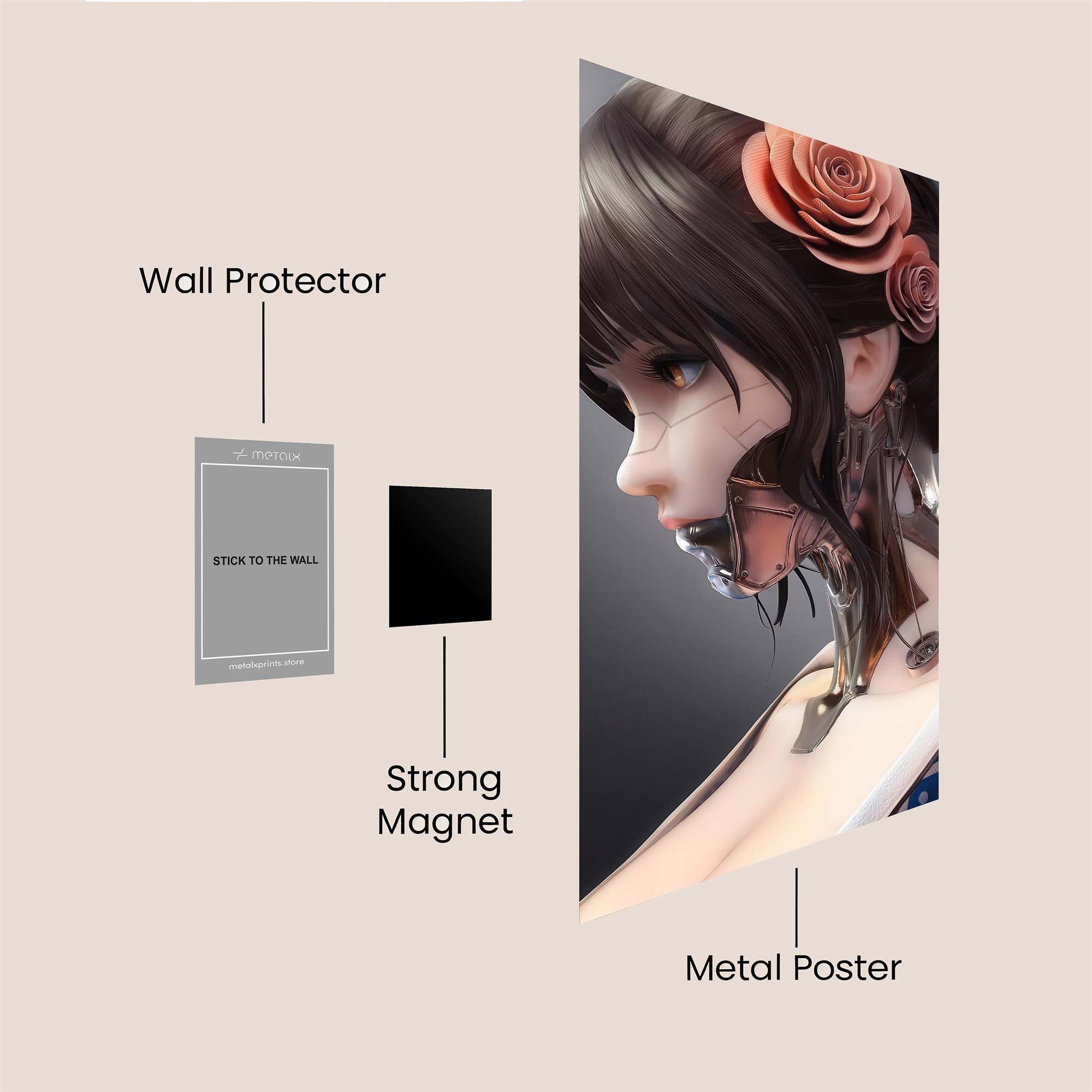 Cyber Elegance Safe Wall Magnetic / M