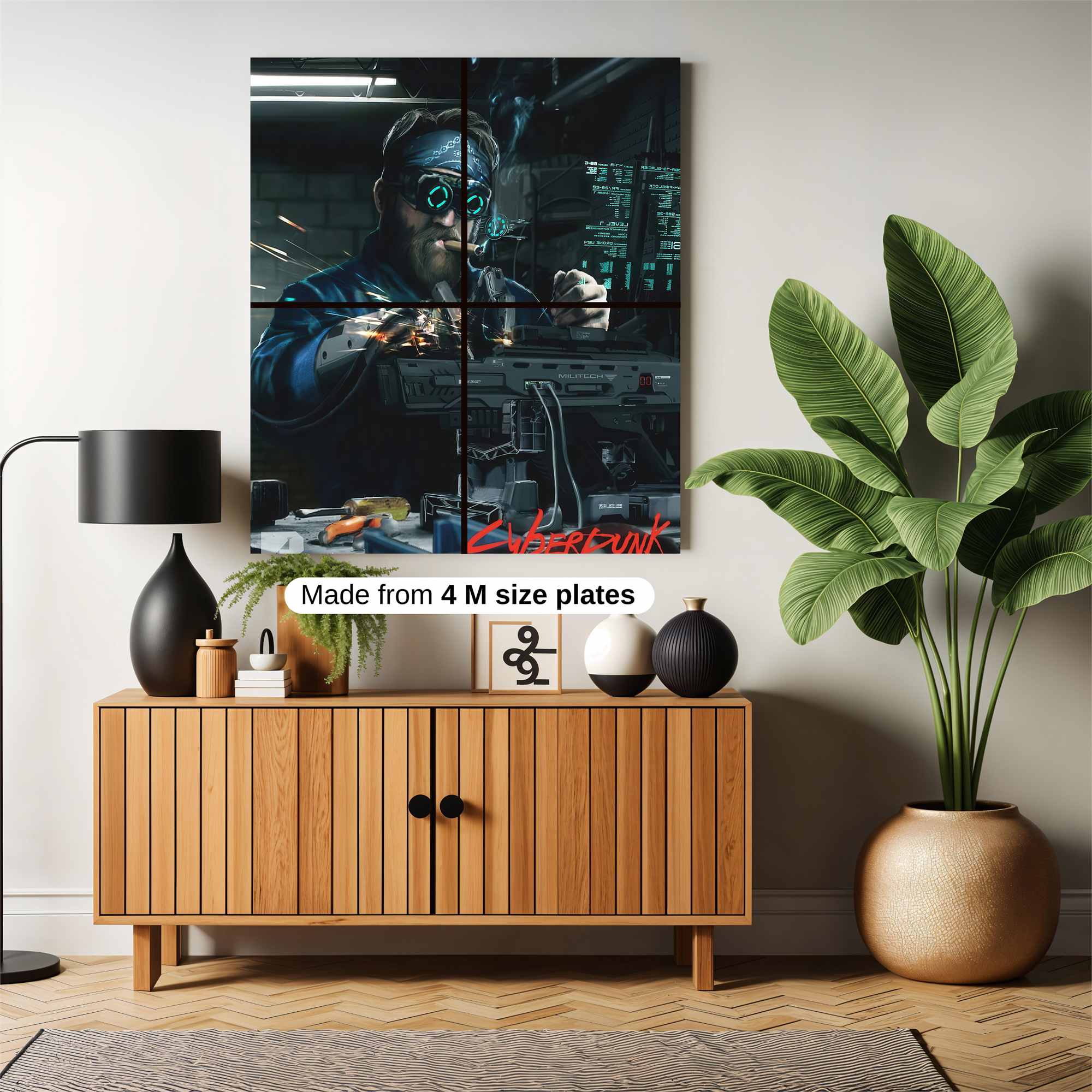 Cyberpunk Crafter Safe Wall Magnetic / M