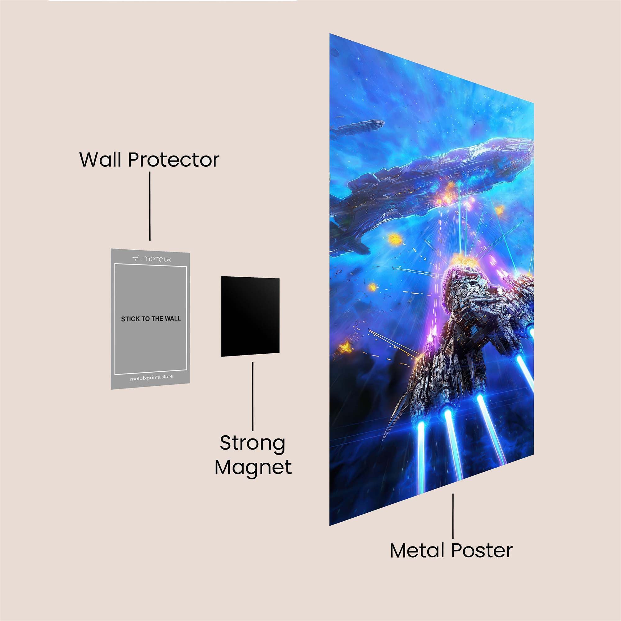 Cosmic Clash Safe Wall Magnetic / M
